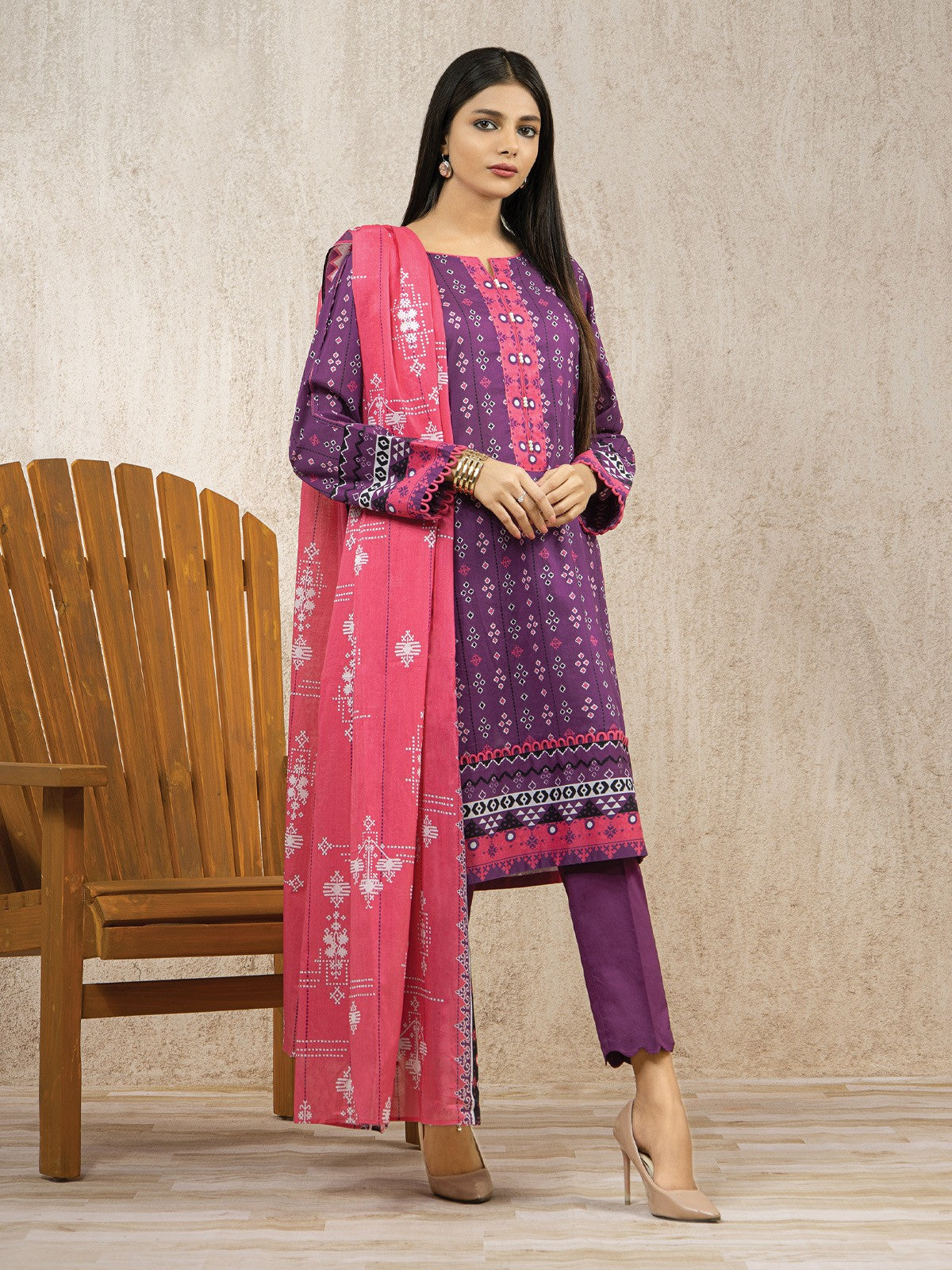 Printed Lawn Shirt Trouser - EWU22A1-23106ST