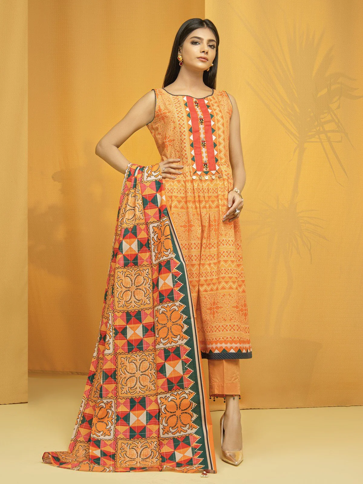 Printed Lawn Shirt - EWU22A1-23181S