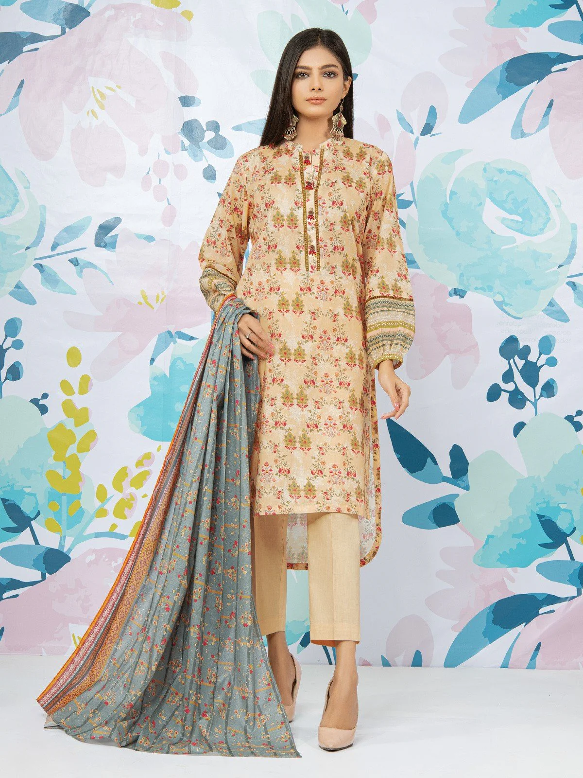 Printed Lawn Shirt Trouser - EWU22A1-23185ST