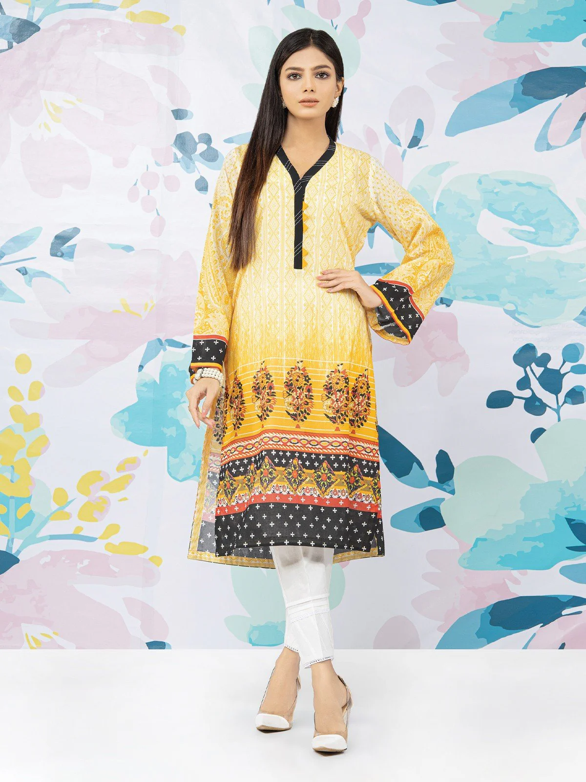 Printed Lawn Shirt - EWU22A1-23361