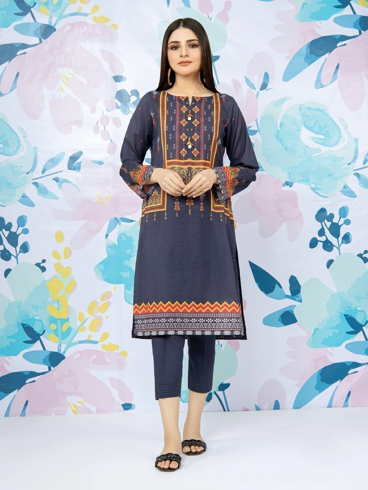 Printed Lawn Shirt - EWU22A1-23375