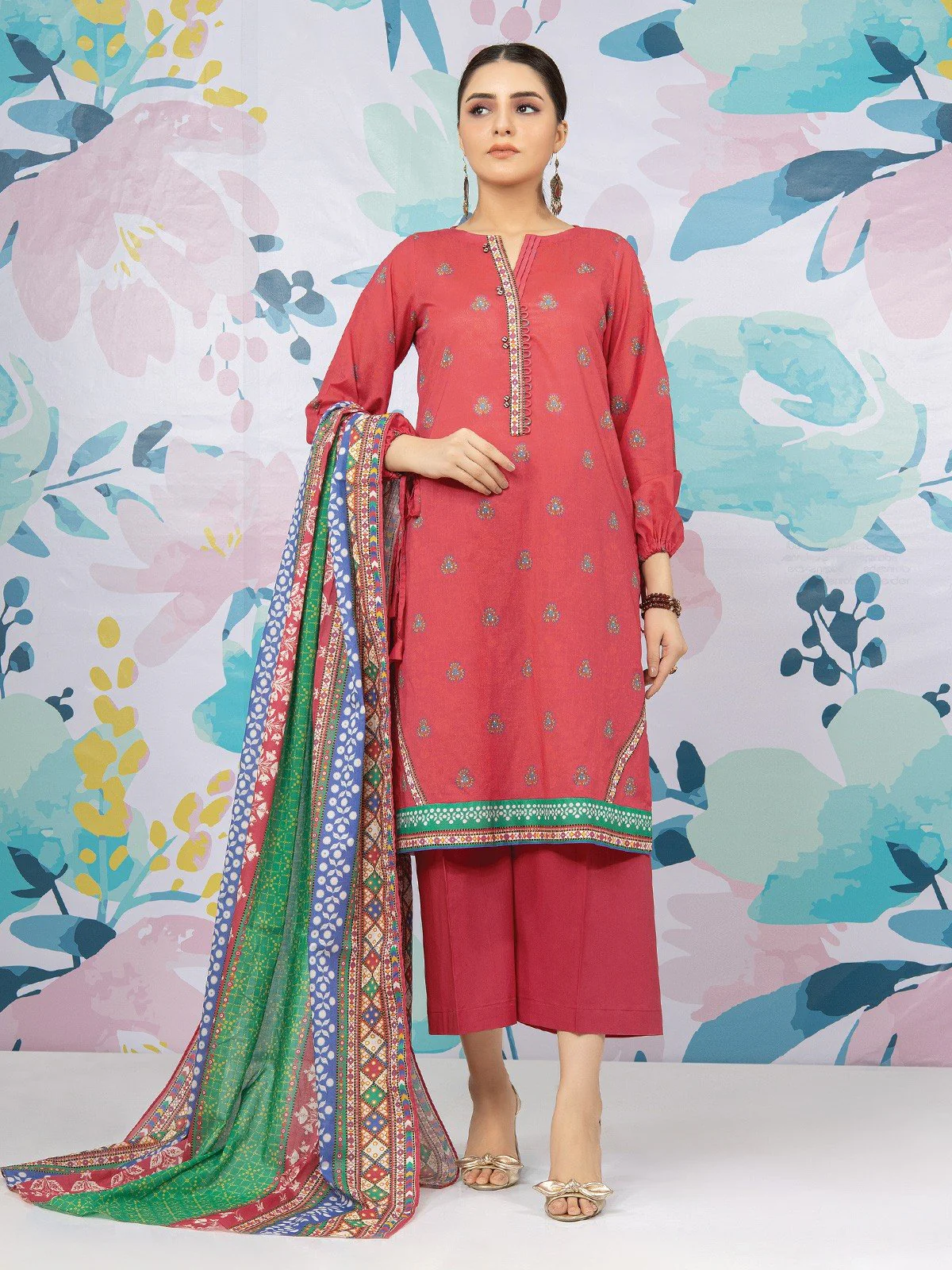 Printed Lawn Suit - EWU22A1-23430