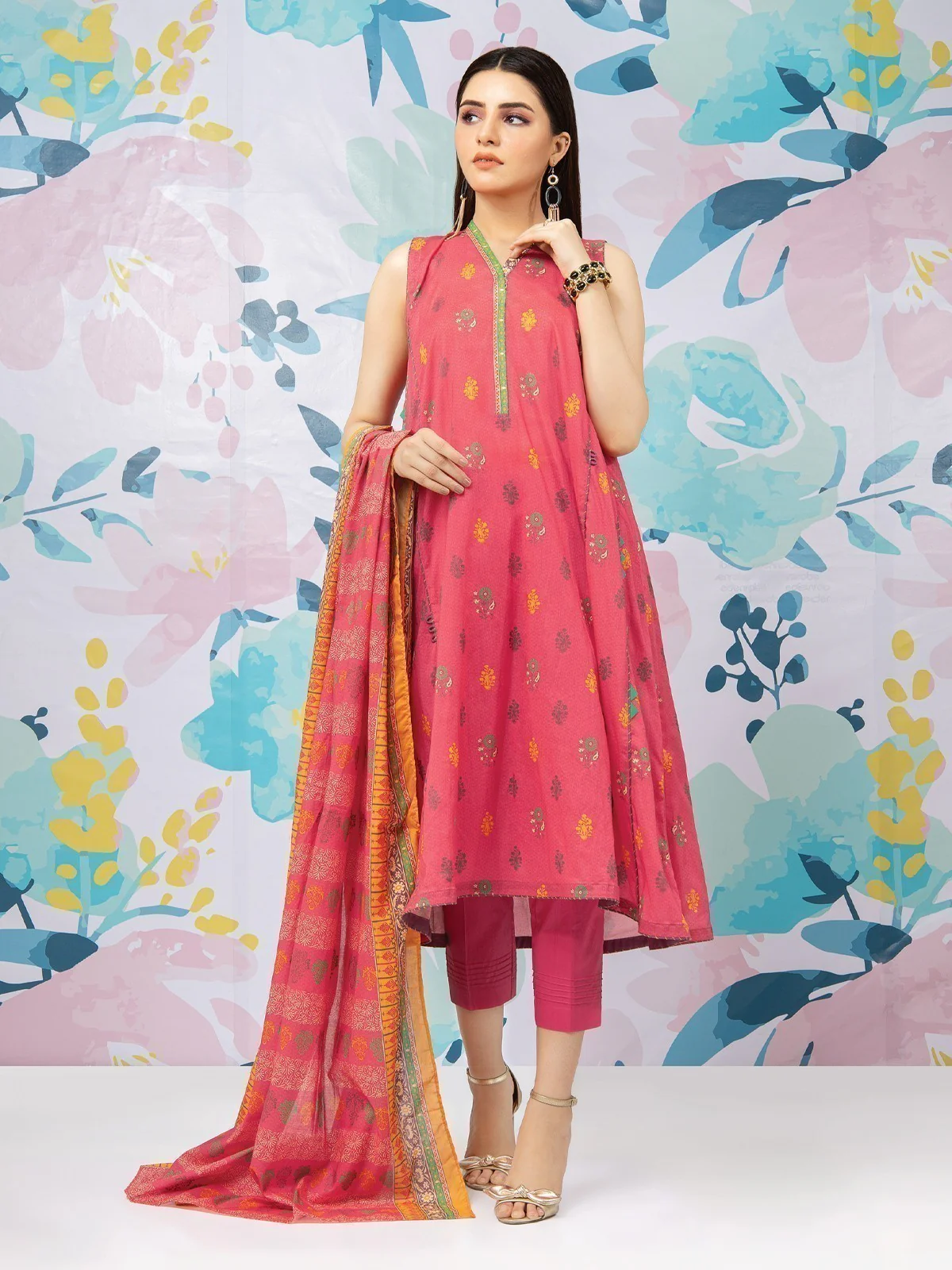 Printed Lawn Suit - EWU22A1-23440