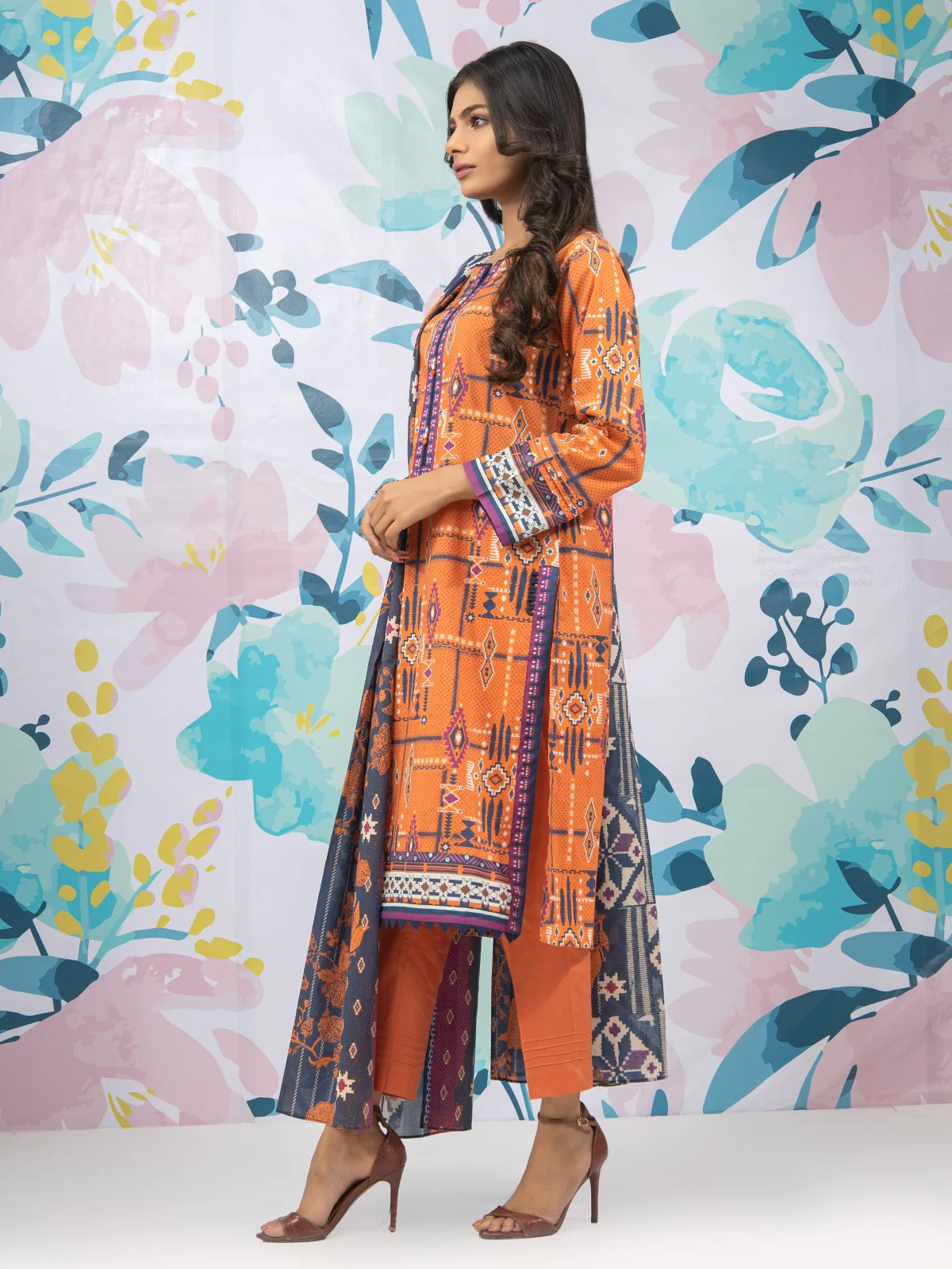Printed Lawn Suit - EWU22A1-23453