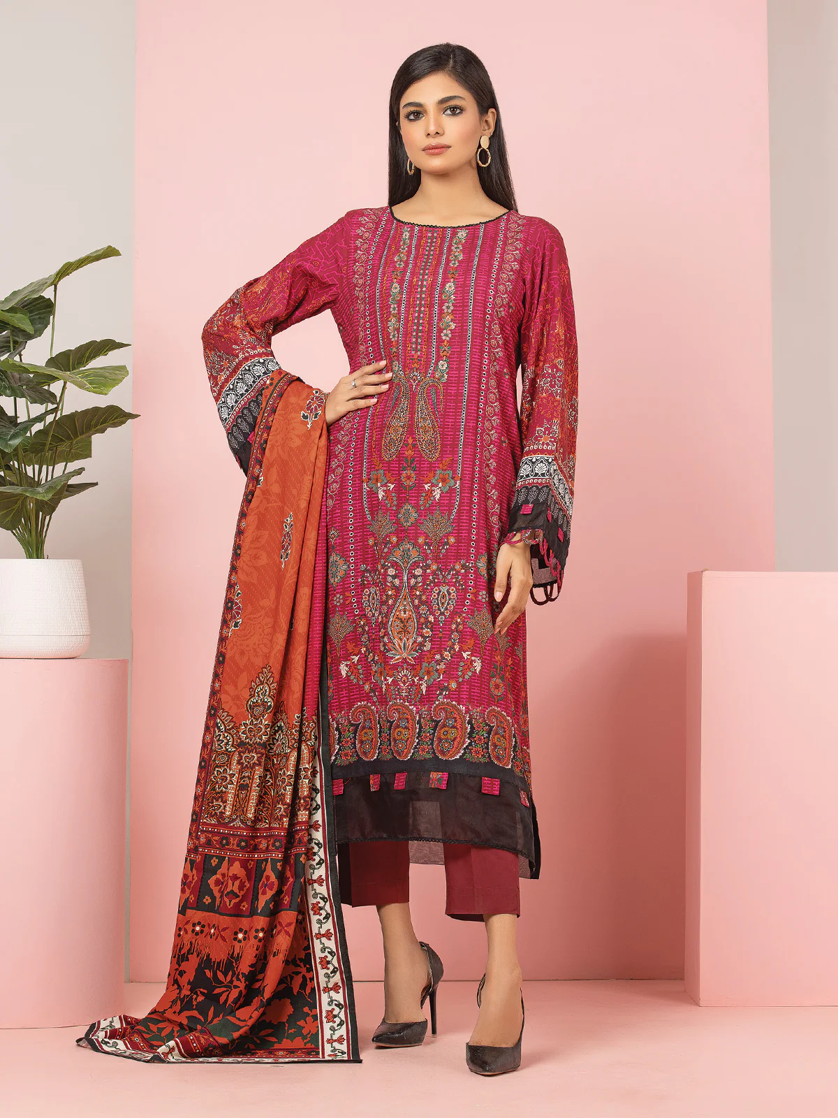 Printed Viscose Suit - EWU22A4-24028
