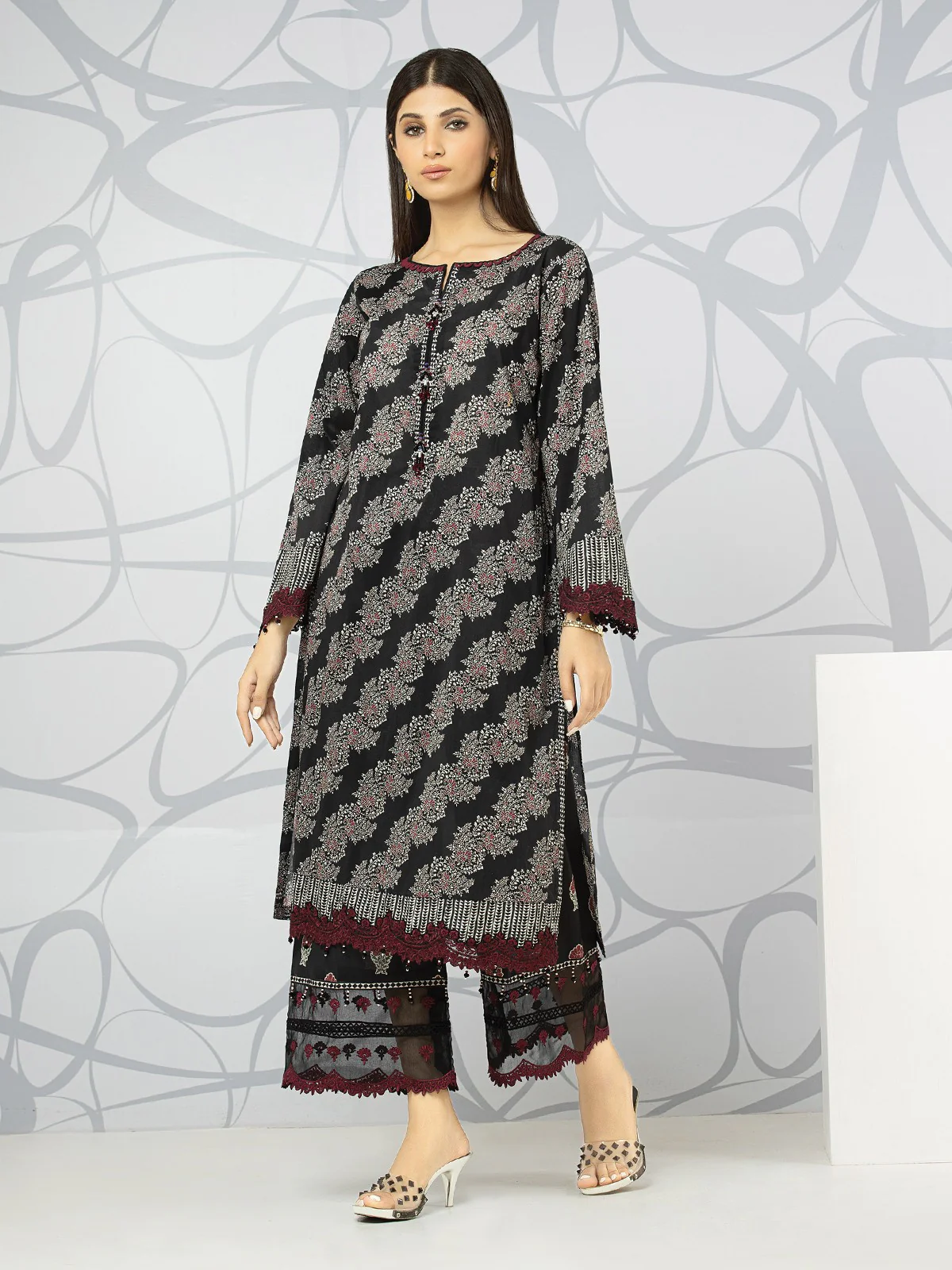 Embroidered Lawn Shirt Trouser - EWU22V1-23568