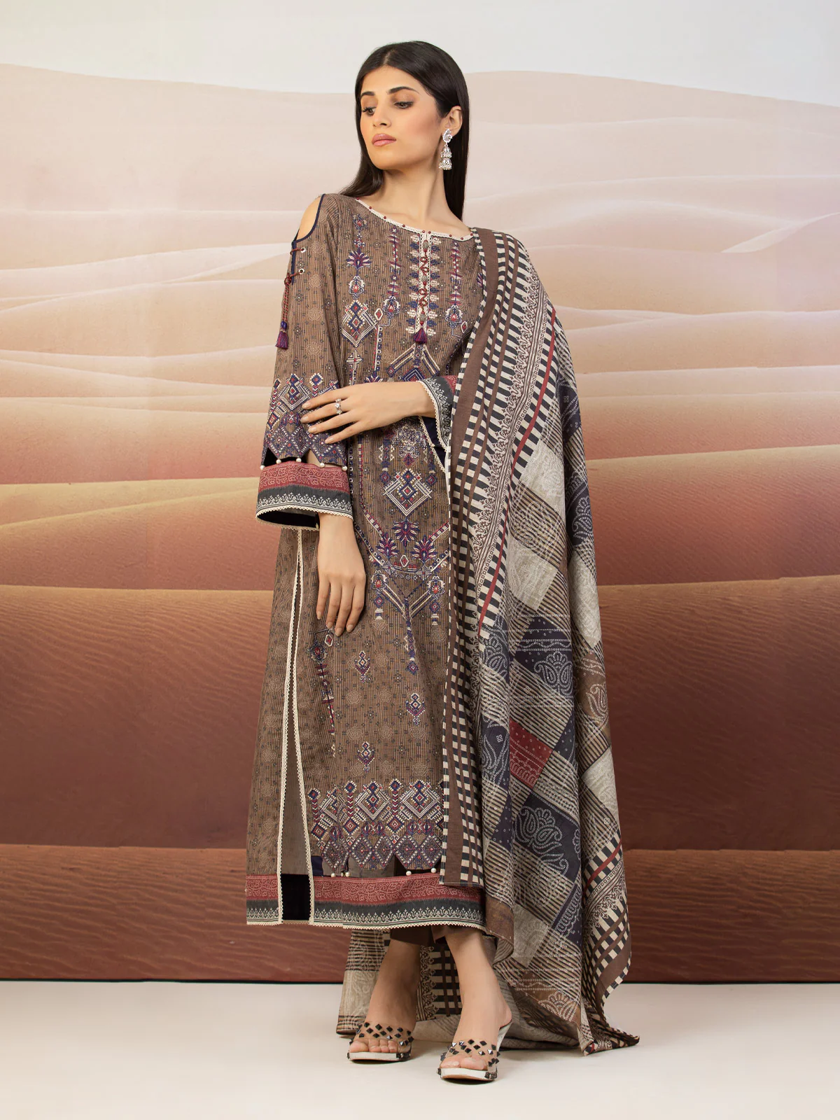 Embroidered Crepe Shirt - EWU22V10-25017S - Image 6