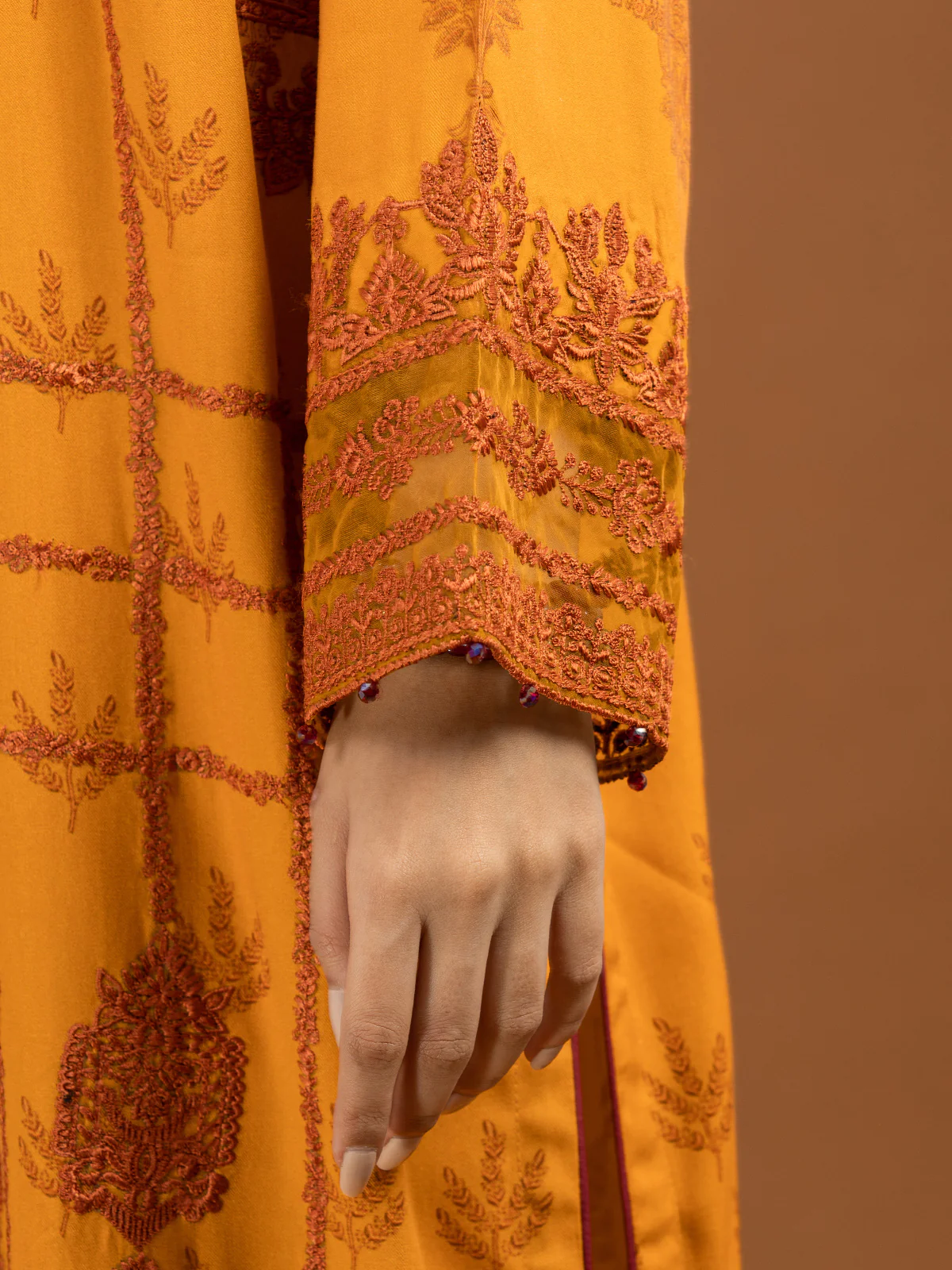Embroidered Viscose Suit - EWU22V13-24037XXL - Image 4