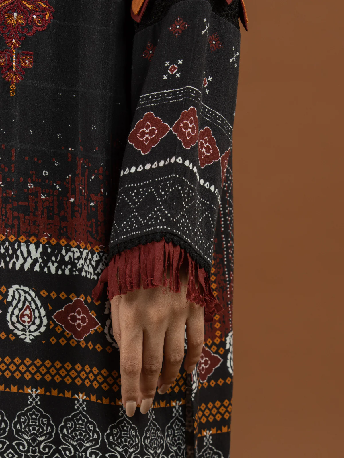 Embroidered Viscose Suit - EWU22V13-24048 - Image 3