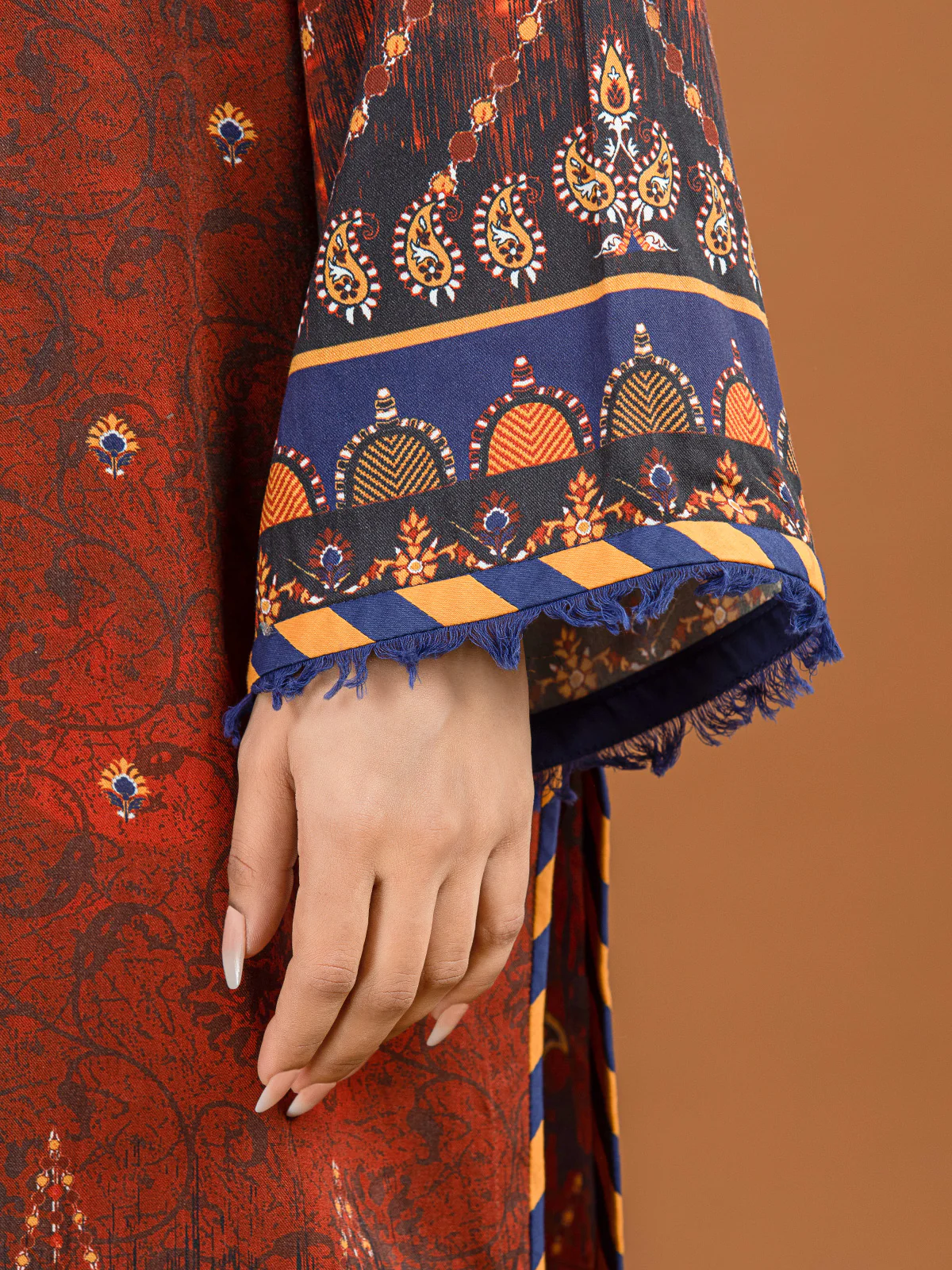 Embroidered Viscose Suit - EWU22V13-24050 - Image 4
