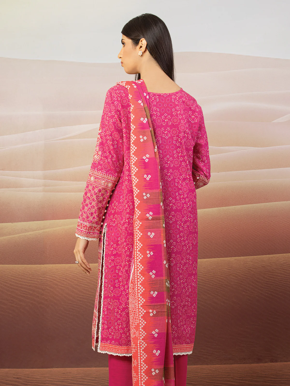 Embroidered Cotail Suit - EWU22V8-25001 - Image 4