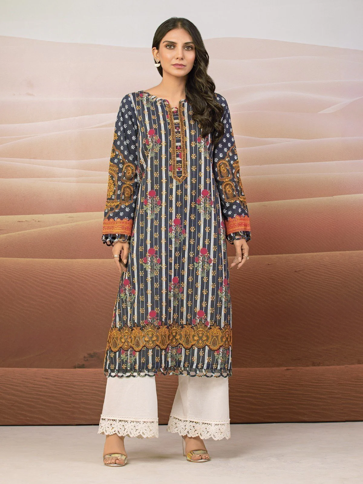 Embroidered Cotton Shirt - EWU22V9-25043S