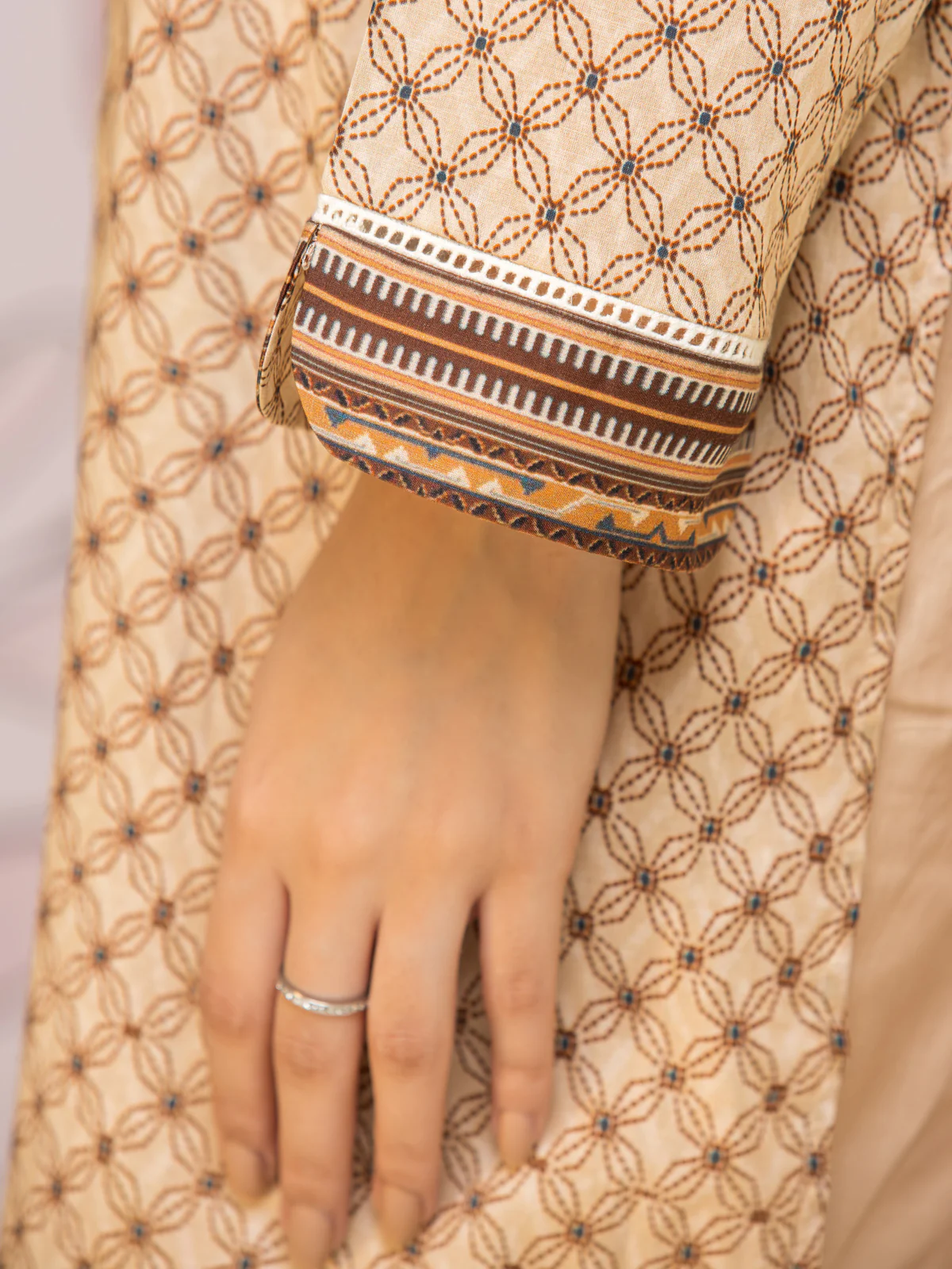 Printed Lawn Suit - EWU24A1-26425-3P - Image 3