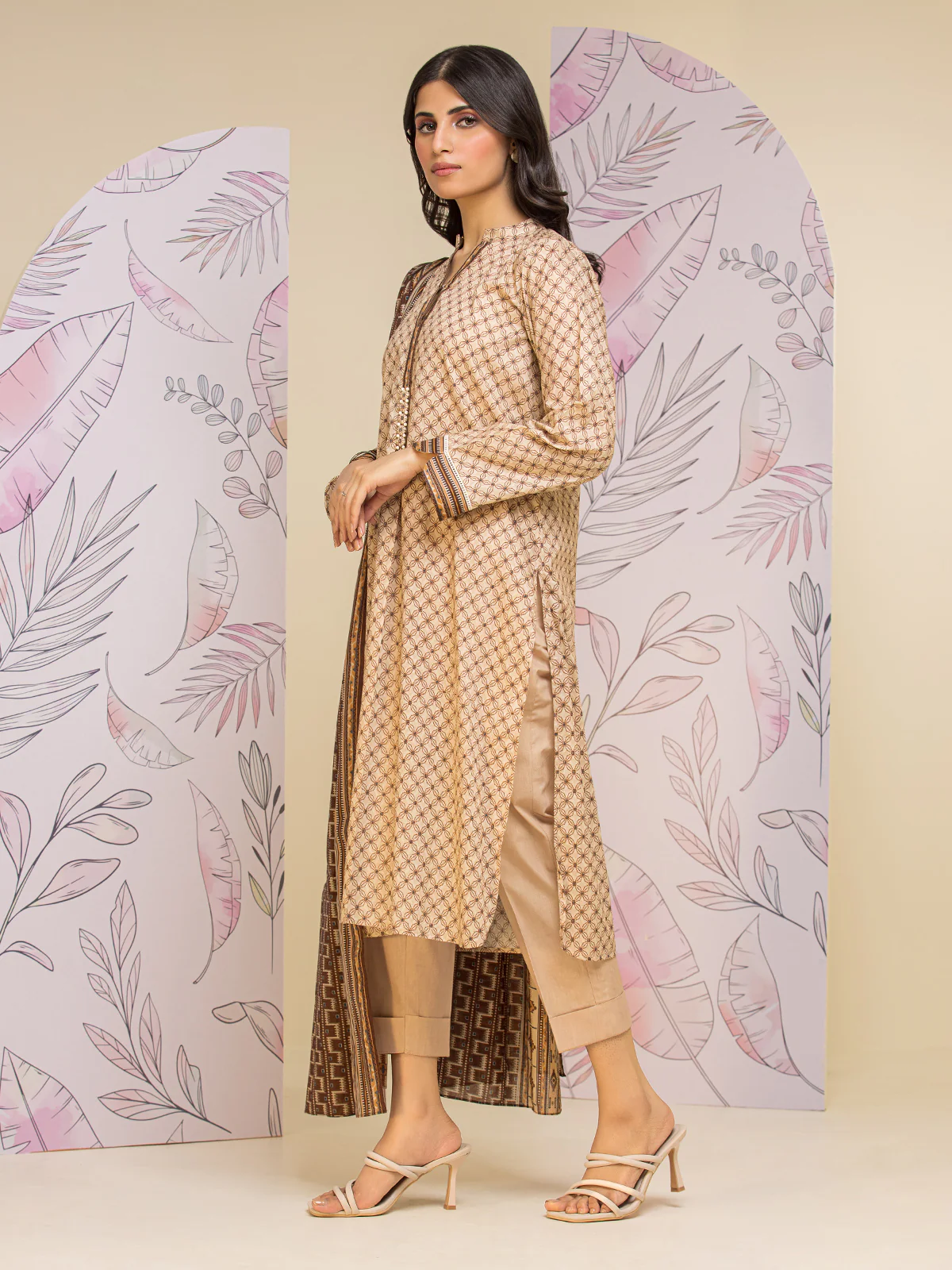 Printed Lawn Suit - EWU24A1-26425-3P - Image 5