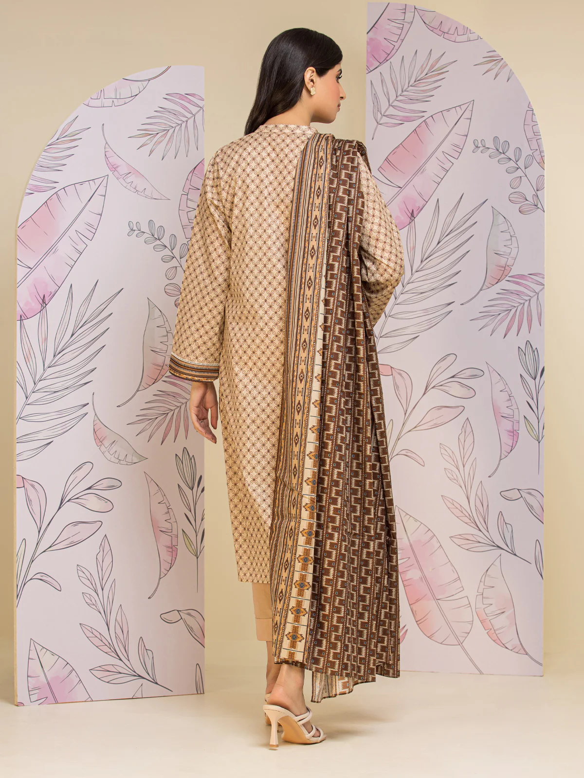 Printed Lawn Suit - EWU24A1-26425-3P - Image 7