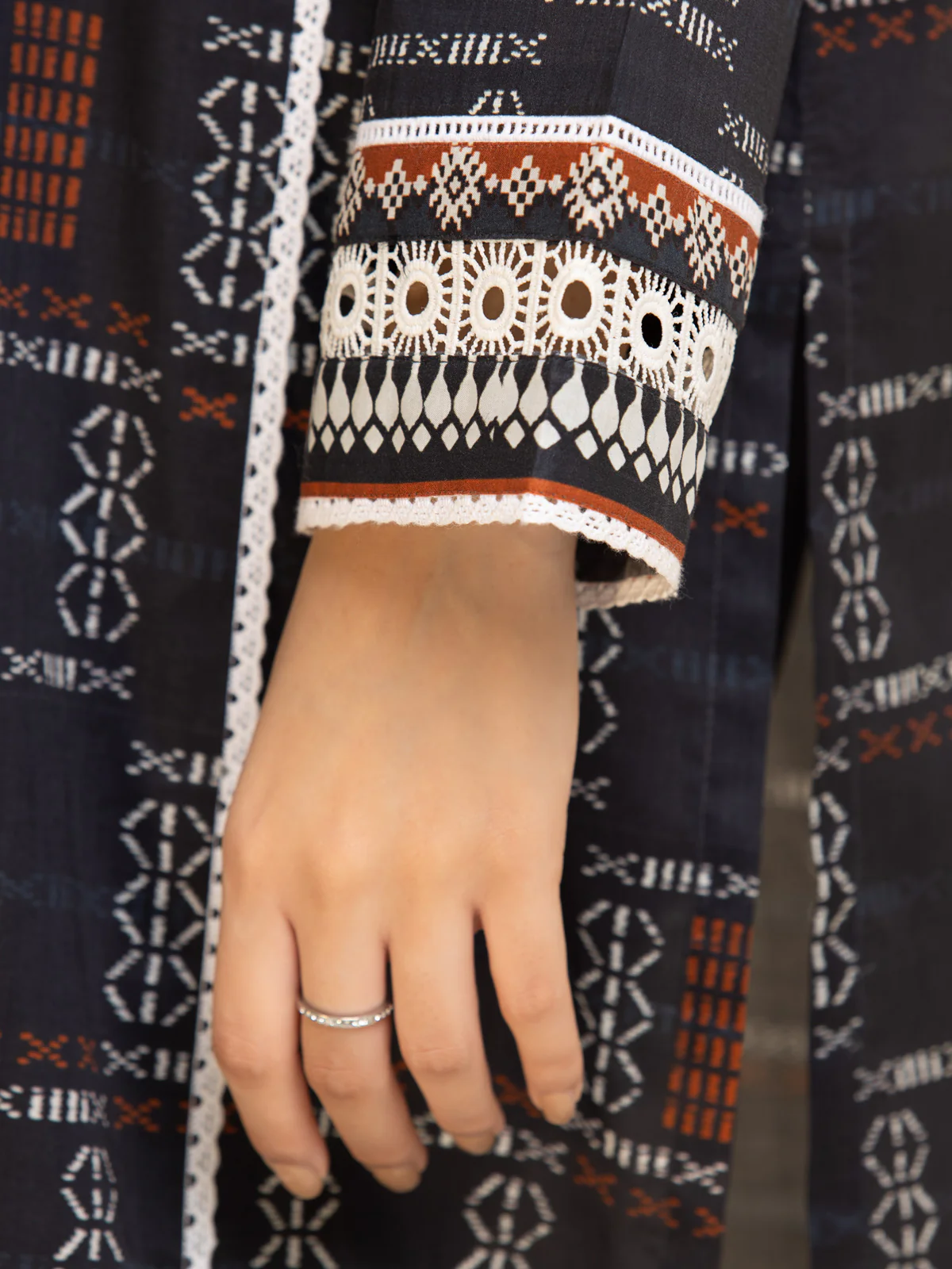 Printed Lawn Suit - EWU24A1-26447-3P - Image 3