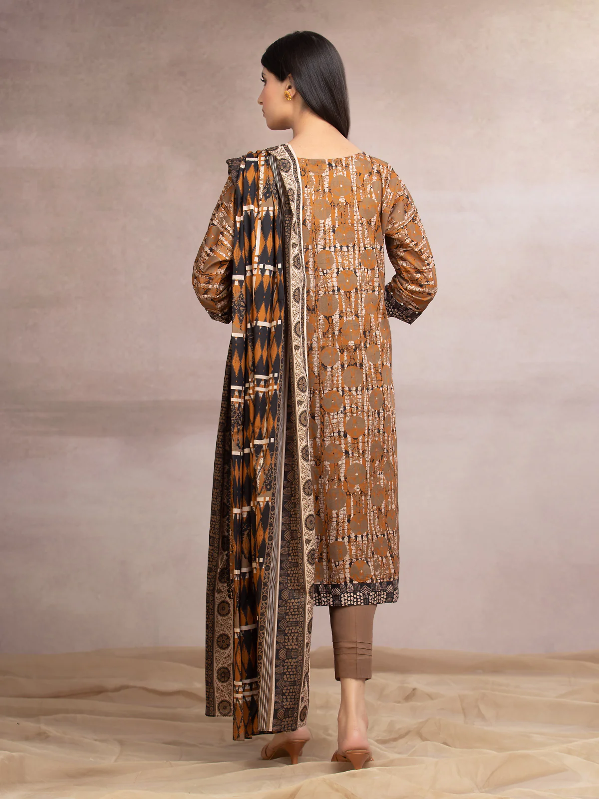 Printed Lawn Suit - EWU24A1-27198-3P - Image 2