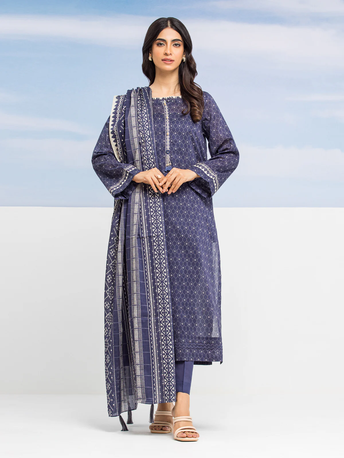 Printed Lawn Suit - EWU24A1-28011-3P