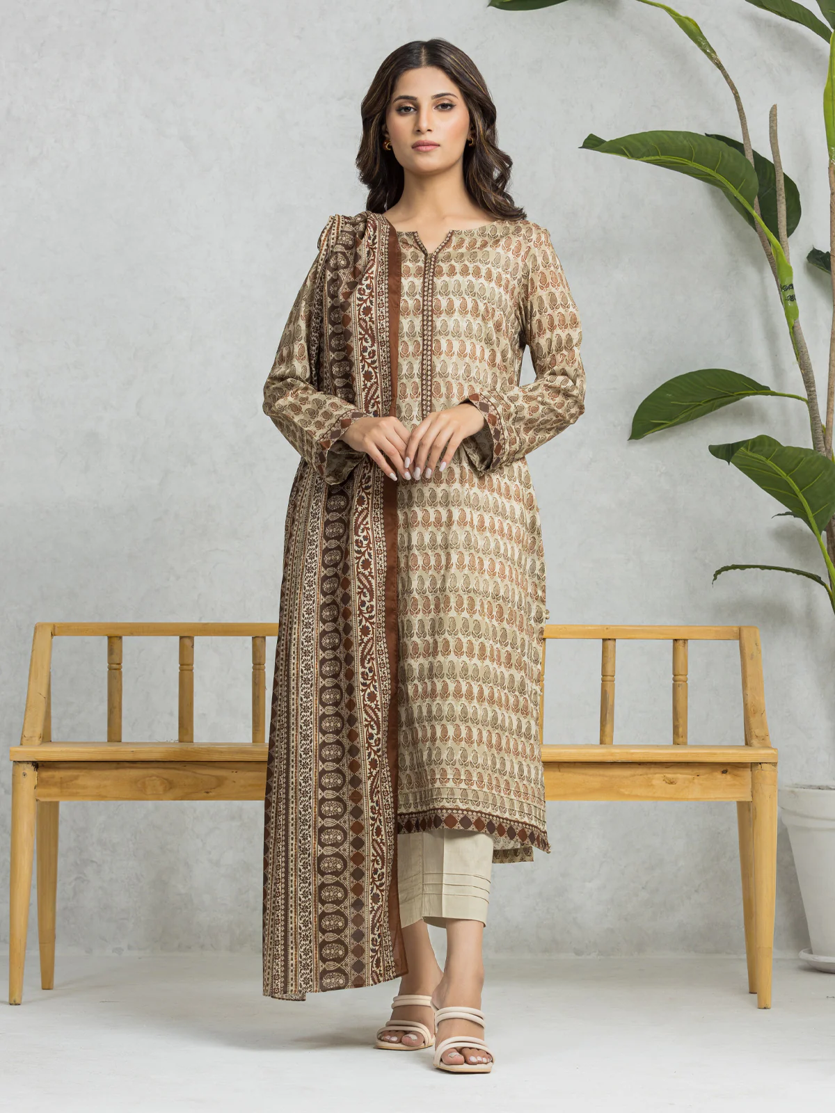 Printed Lawn Suit - EWU24A1-28013-3P