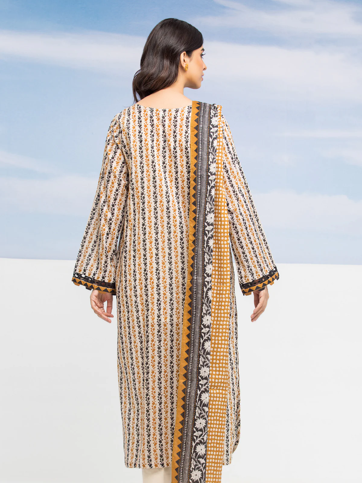 Printed Lawn Suit - EWU24A1-28043-3P - Image 3