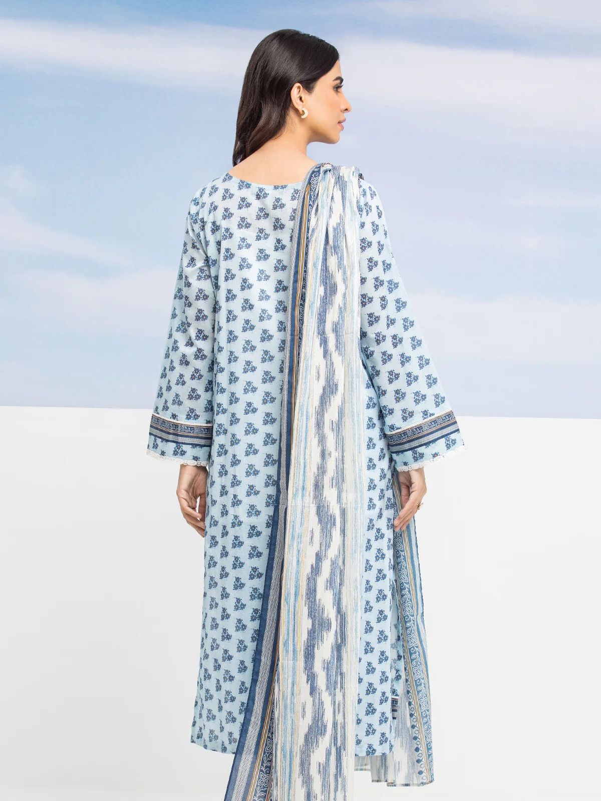 Printed Lawn Suit - EWU24A1-28048-3P - Image 5
