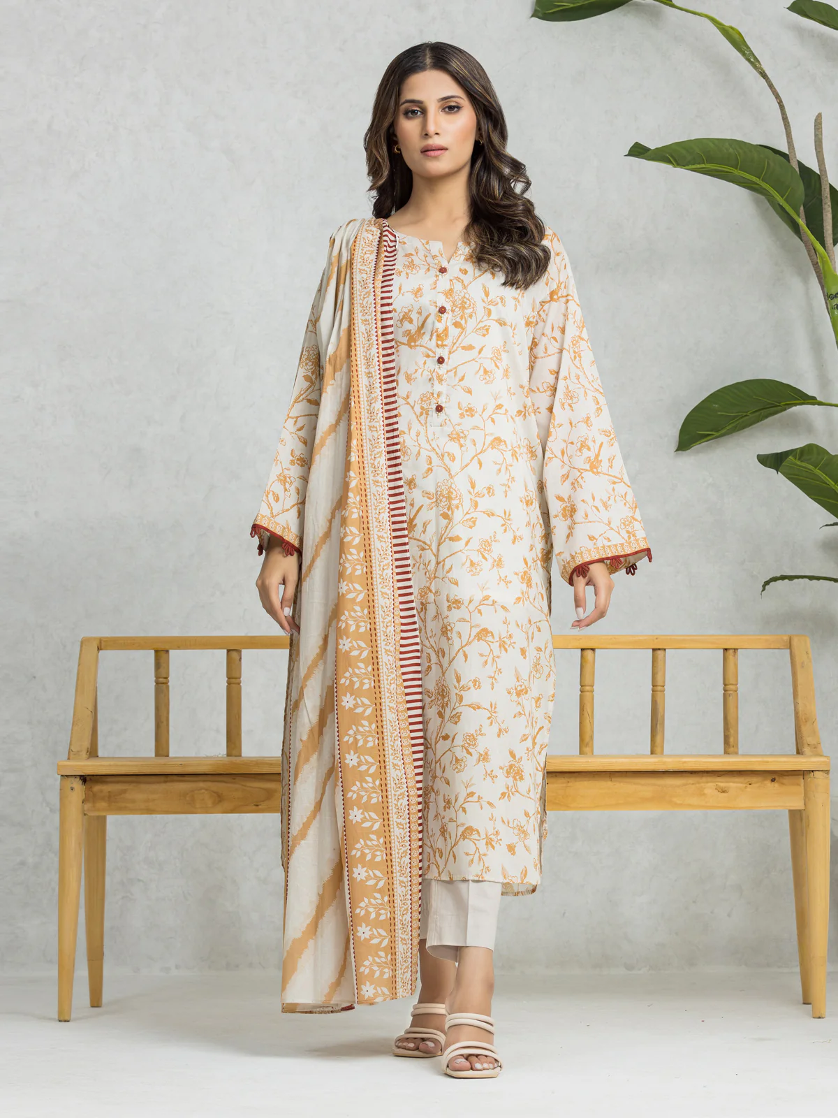Printed Lawn Suit - EWU24A1-28061-3P