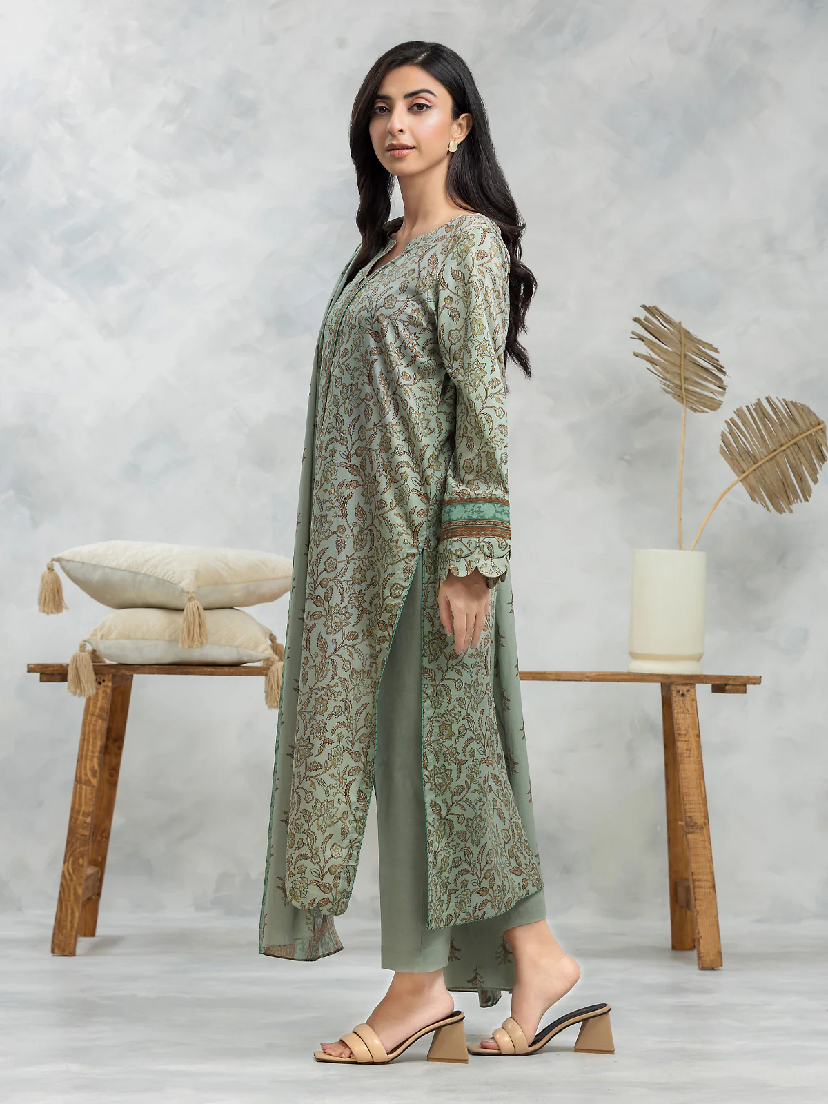 Printed Lawn Suit - EWU24A1-28090-3P - Image 2