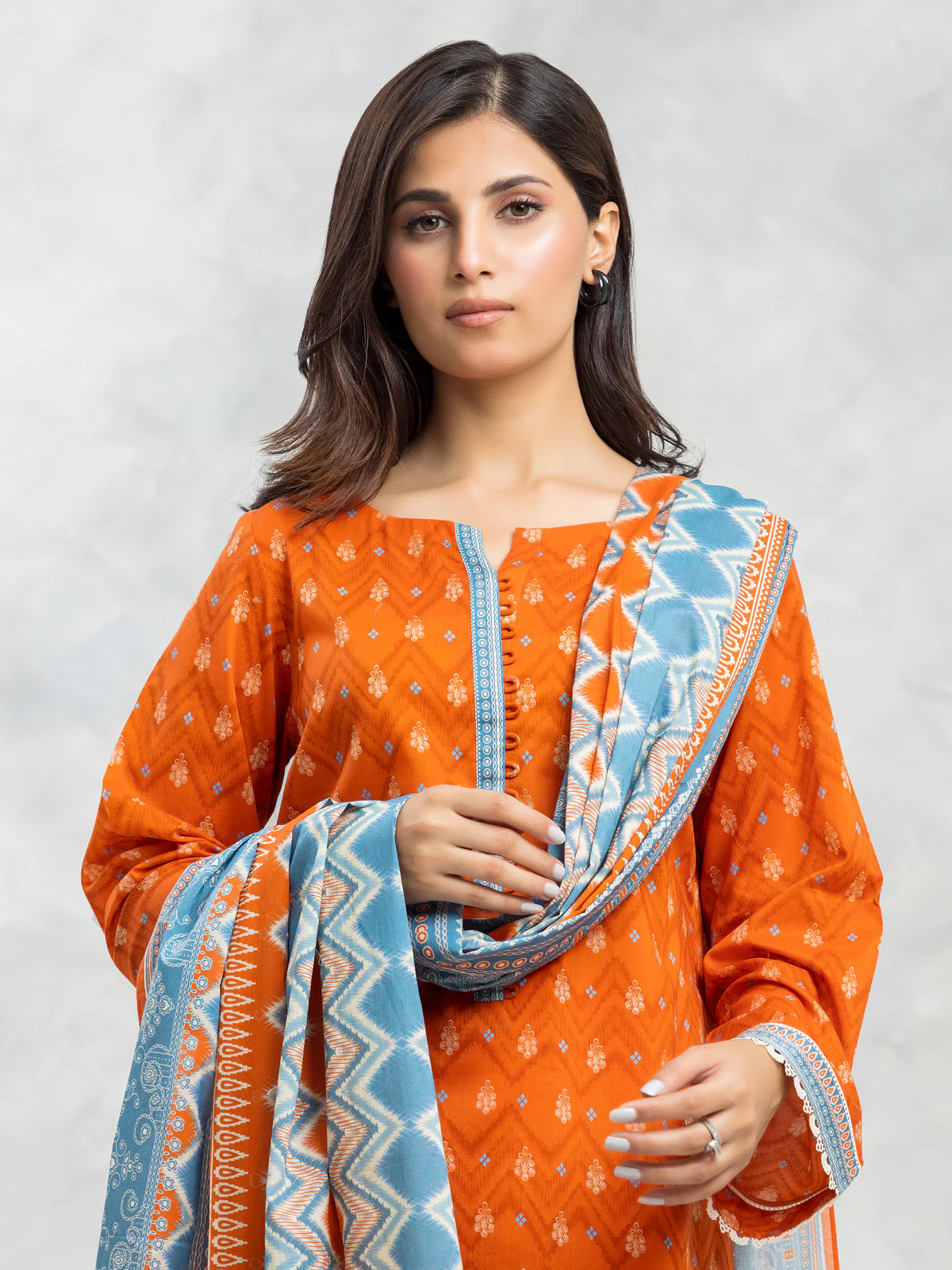 Printed Lawn Suit - EWU24A1-28102-3P - Image 2