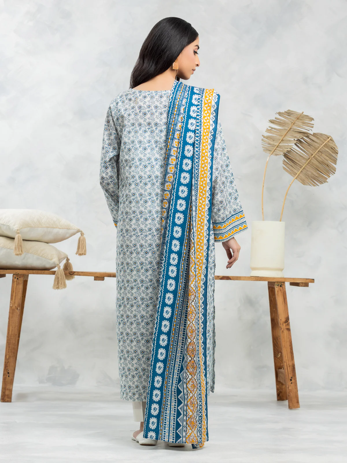 Printed Lawn Suit - EWU24A1-28120-3P - Image 4