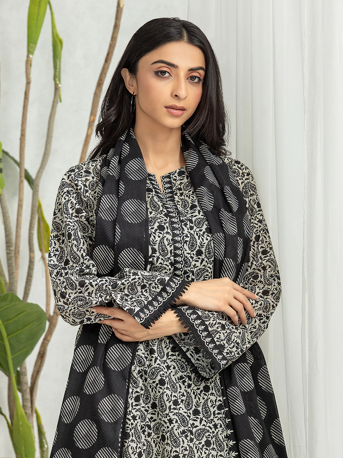 Printed Lawn Suit - EWU24A1-28133-3P - Image 4