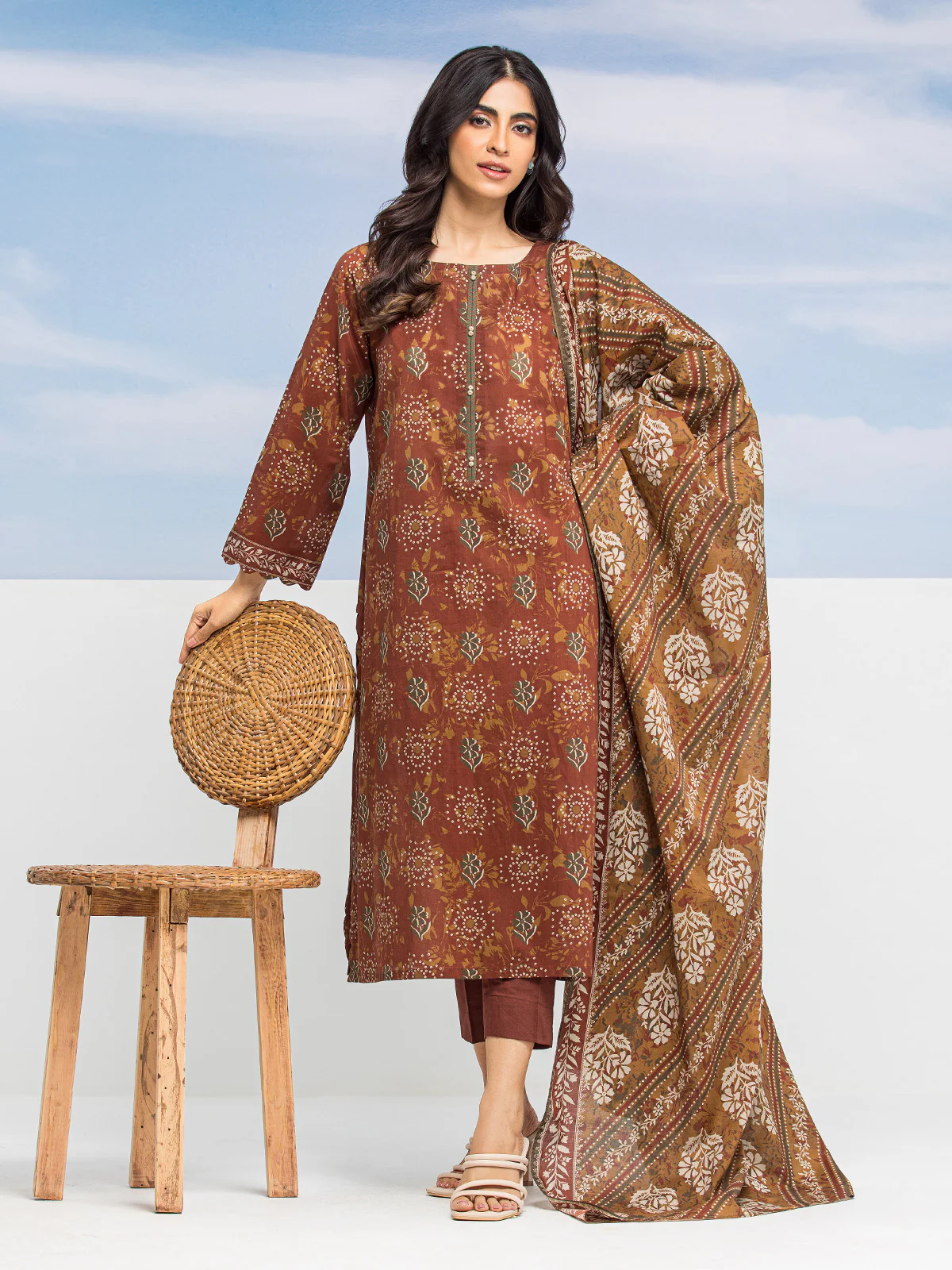 Printed Lawn Suit - EWU24A1-28196-3P