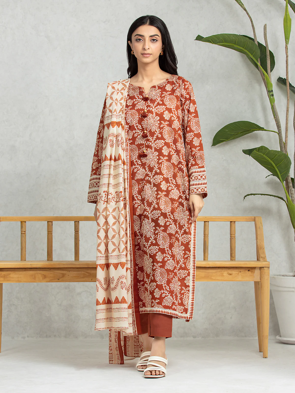 Printed Lawn Suit - EWU24A1-28202-3P