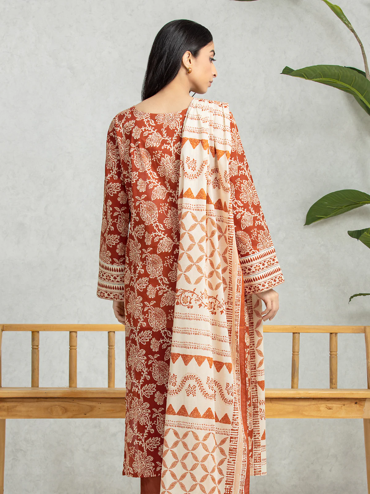 Printed Lawn Suit - EWU24A1-28202-3P - Image 2