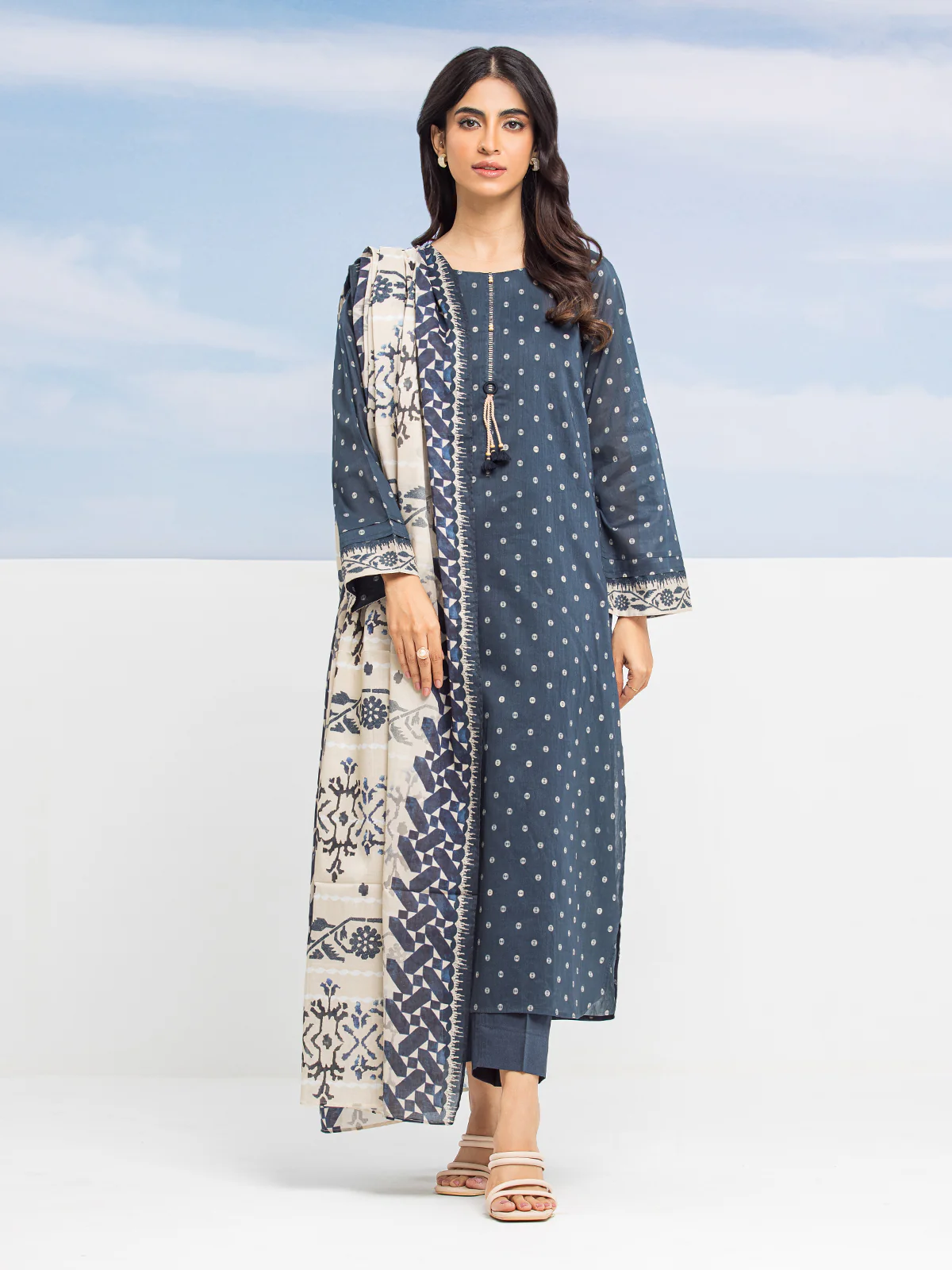 Printed Lawn Suit - EWU24A1-28208-3P
