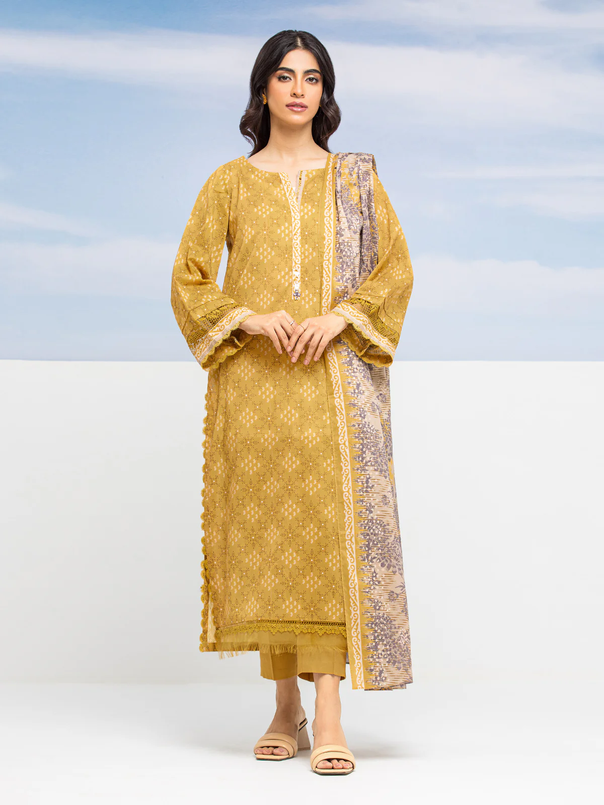 Printed Lawn Suit - EWU24A1-28209-3P