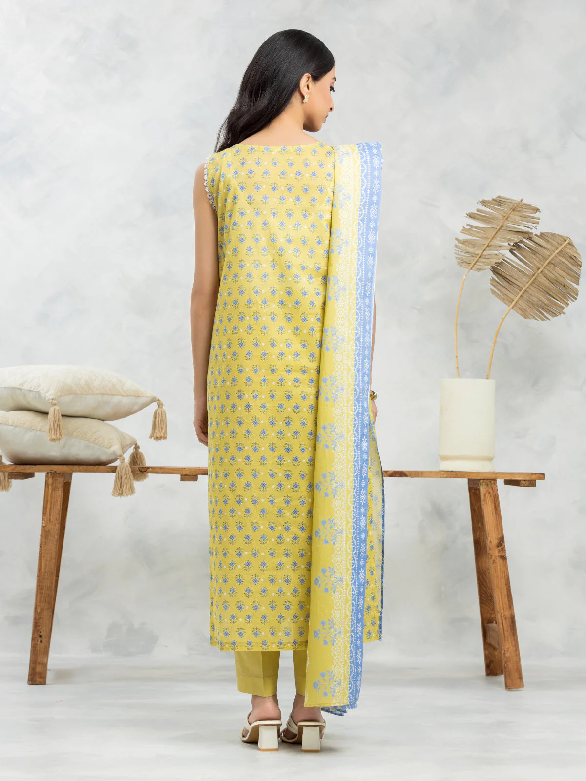 Printed Lawn Suit - EWU24A1-28238-3P - Image 2