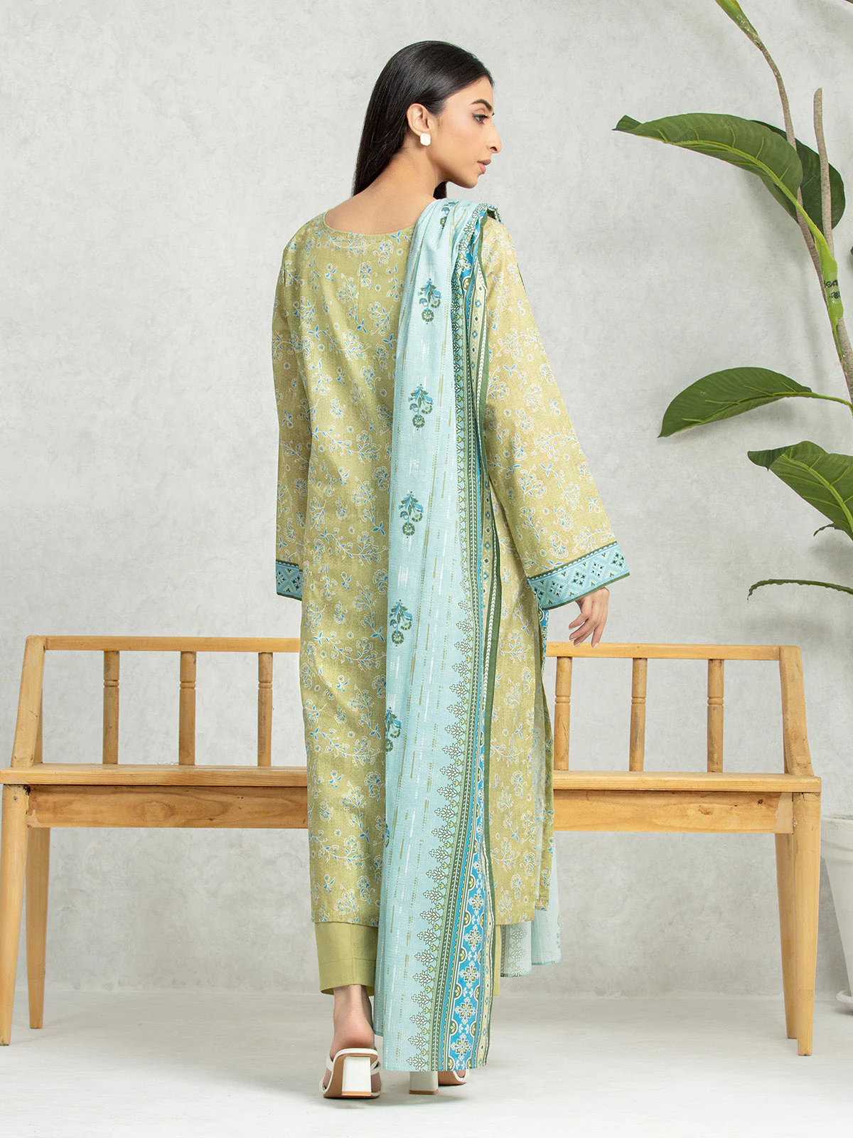 Printed Lawn Suit - EWU24A1-28251-3P - Image 4