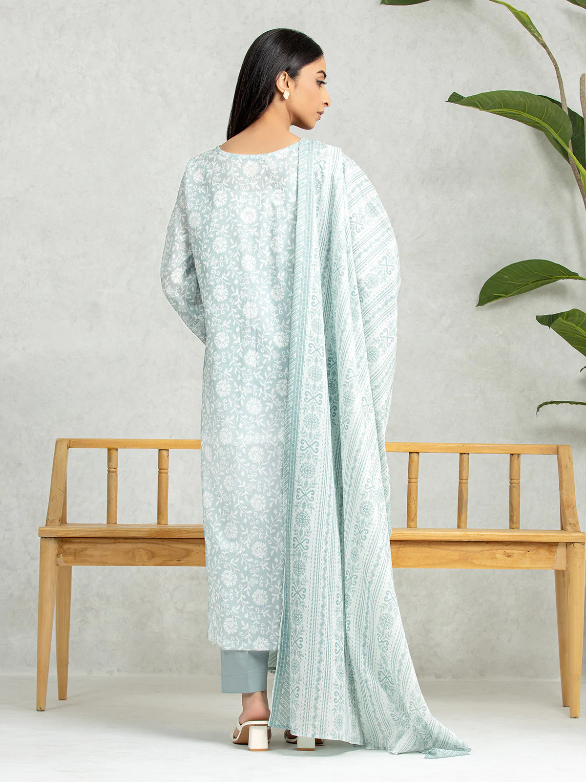 Printed Lawn Suit - EWU24A1-28307-3P - Image 4