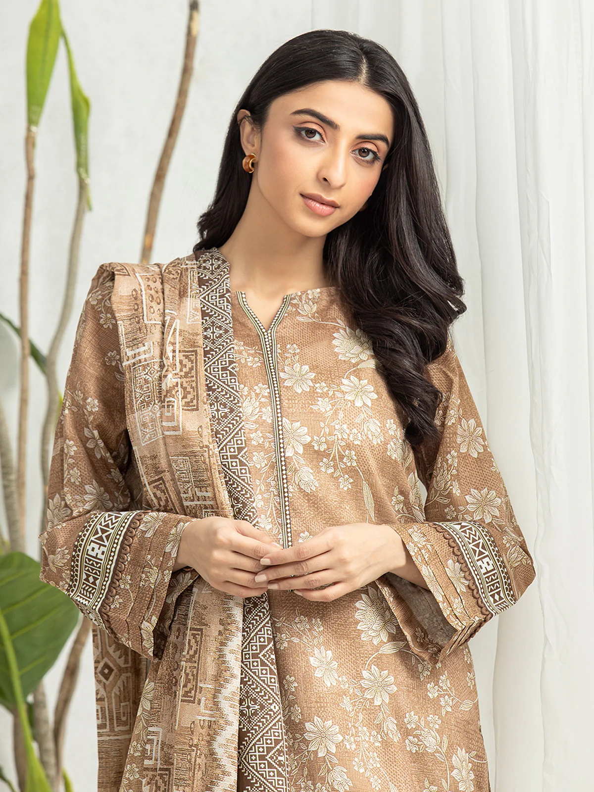 Printed Lawn Suit - EWU24A1-28319-3P - Image 2
