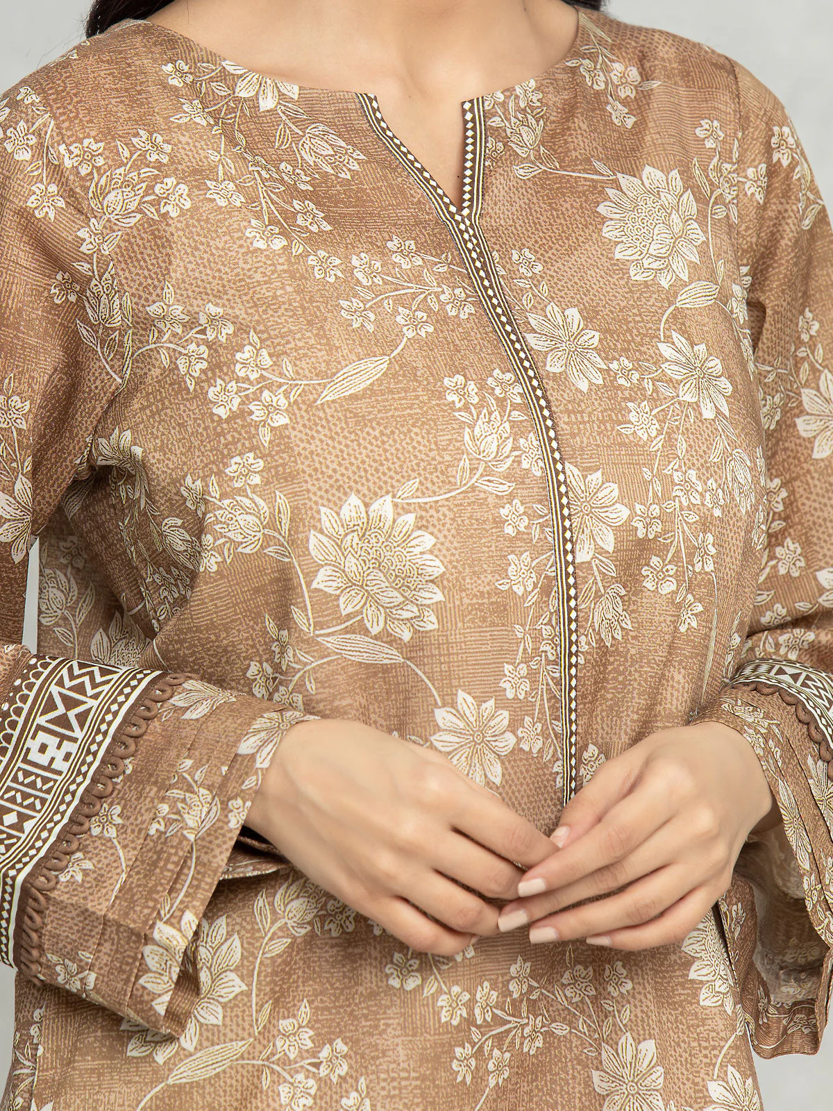 Printed Lawn Suit - EWU24A1-28319-3P - Image 4