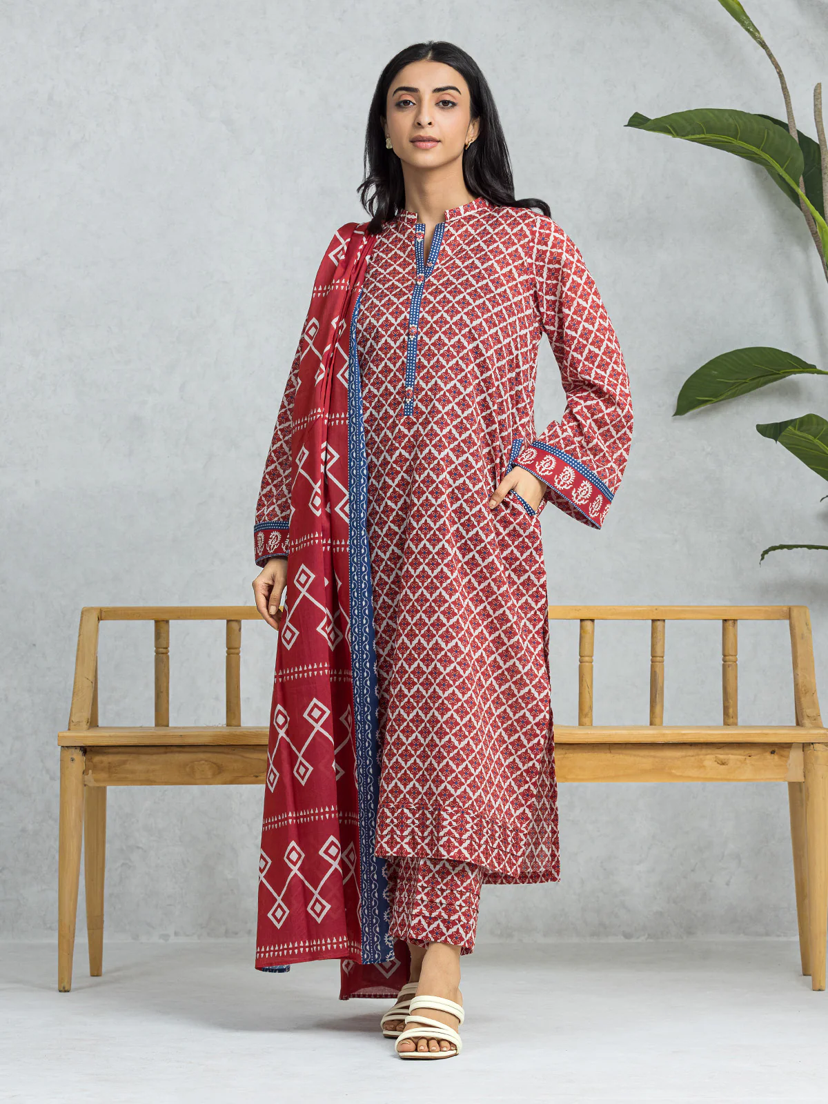 Printed Lawn Suit - EWU24A1-28359-3P