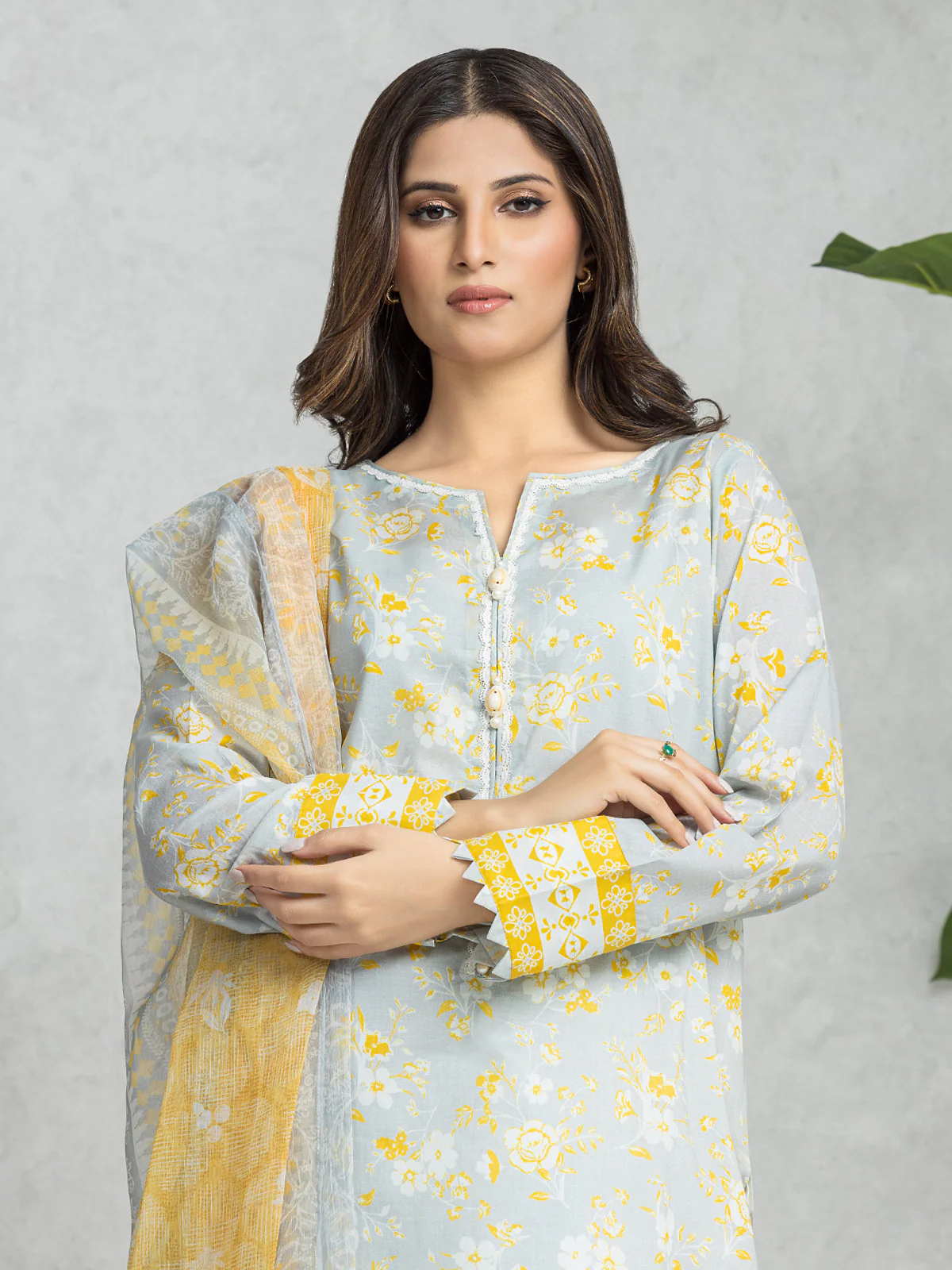 Printed Lawn Suit - EWU24A1-28382-3P - Image 2