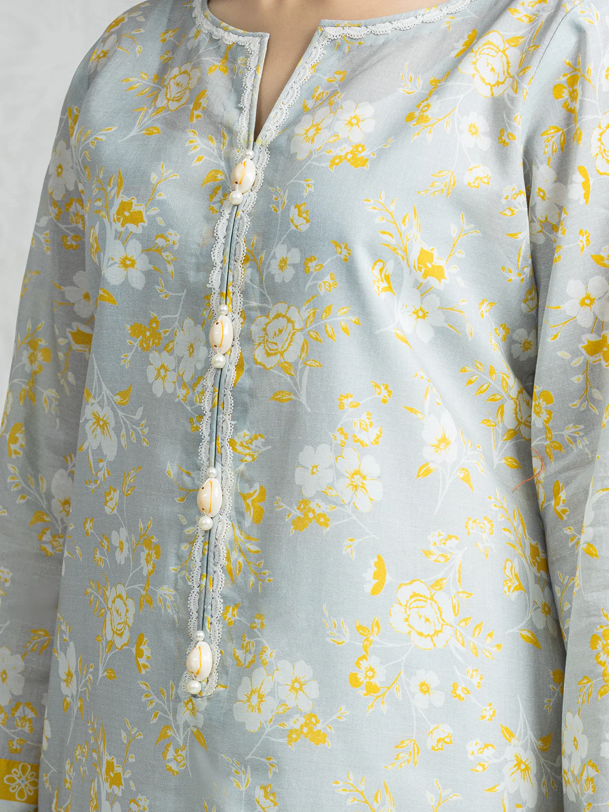 Printed Lawn Suit - EWU24A1-28382-3P - Image 3