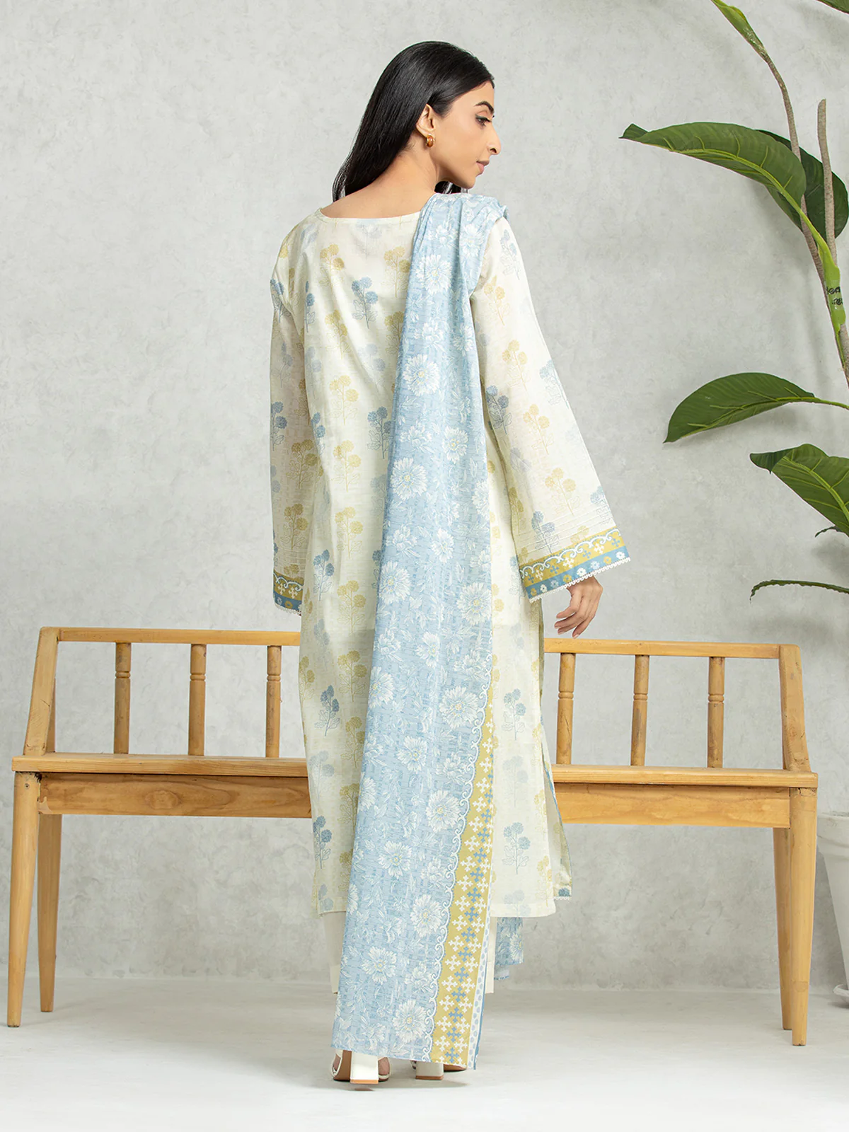 Printed Lawn Suit - EWU24A1-28394-3P - Image 2