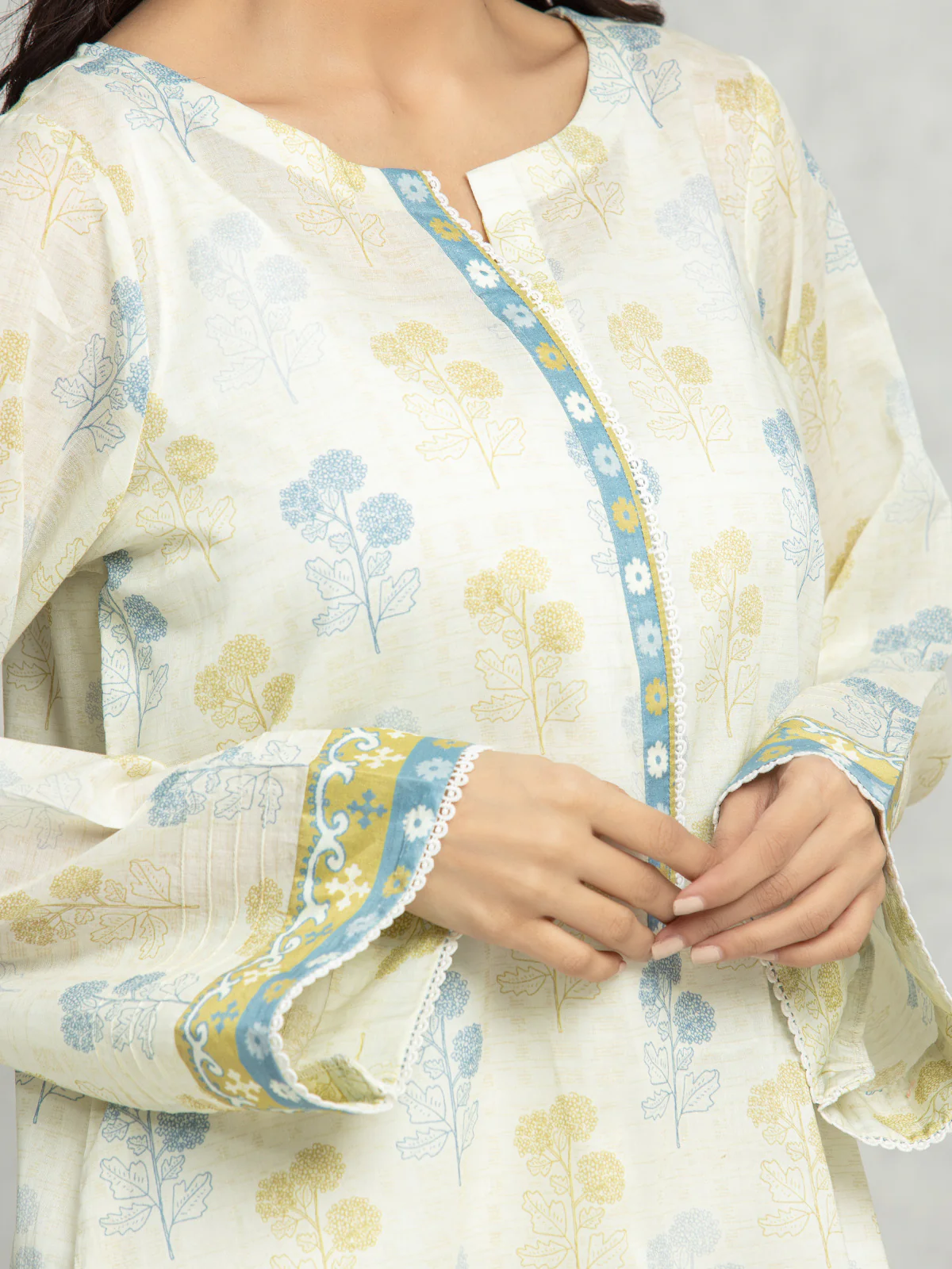 Printed Lawn Suit - EWU24A1-28394-3P - Image 3