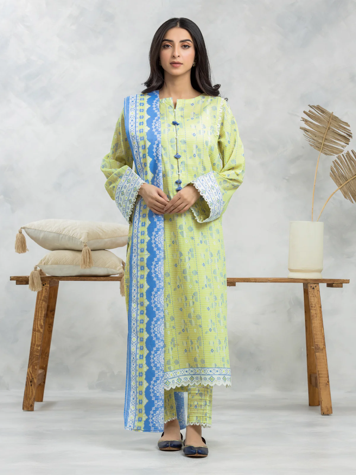 Printed Lawn Suit - EWU24A1-28397-3P