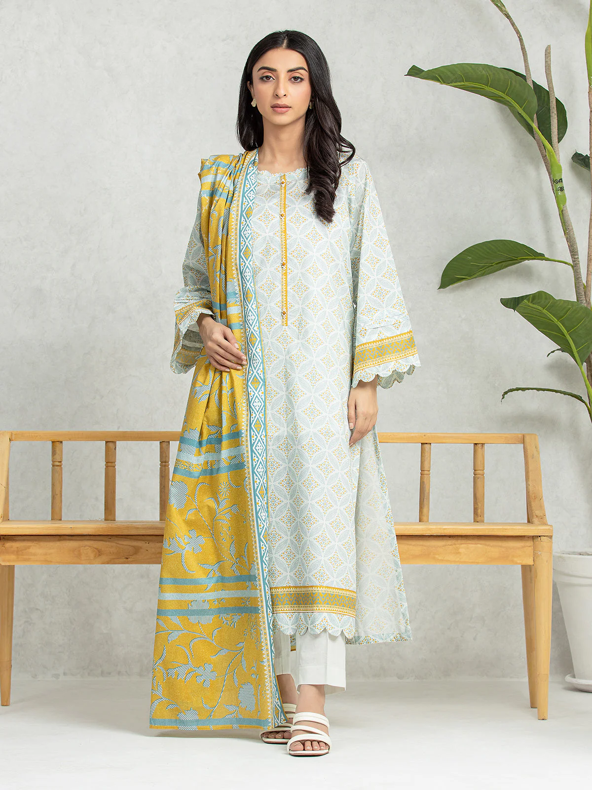 Printed Lawn Suit - EWU24A1-28461-3P