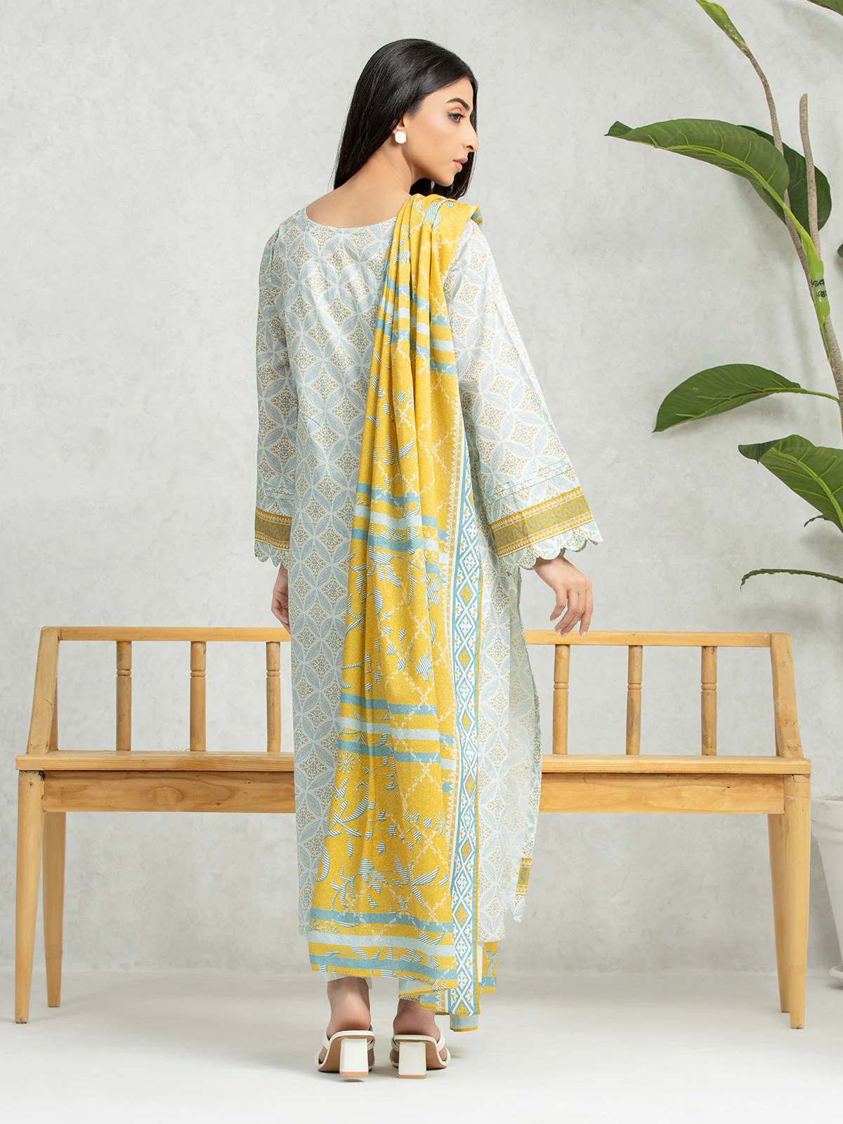 Printed Lawn Suit - EWU24A1-28461-3P - Image 3