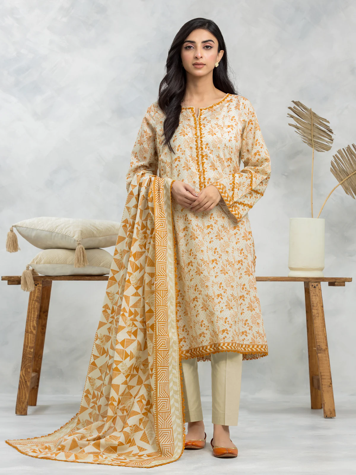 Printed Lawn Suit - EWU24A1-28503-3P