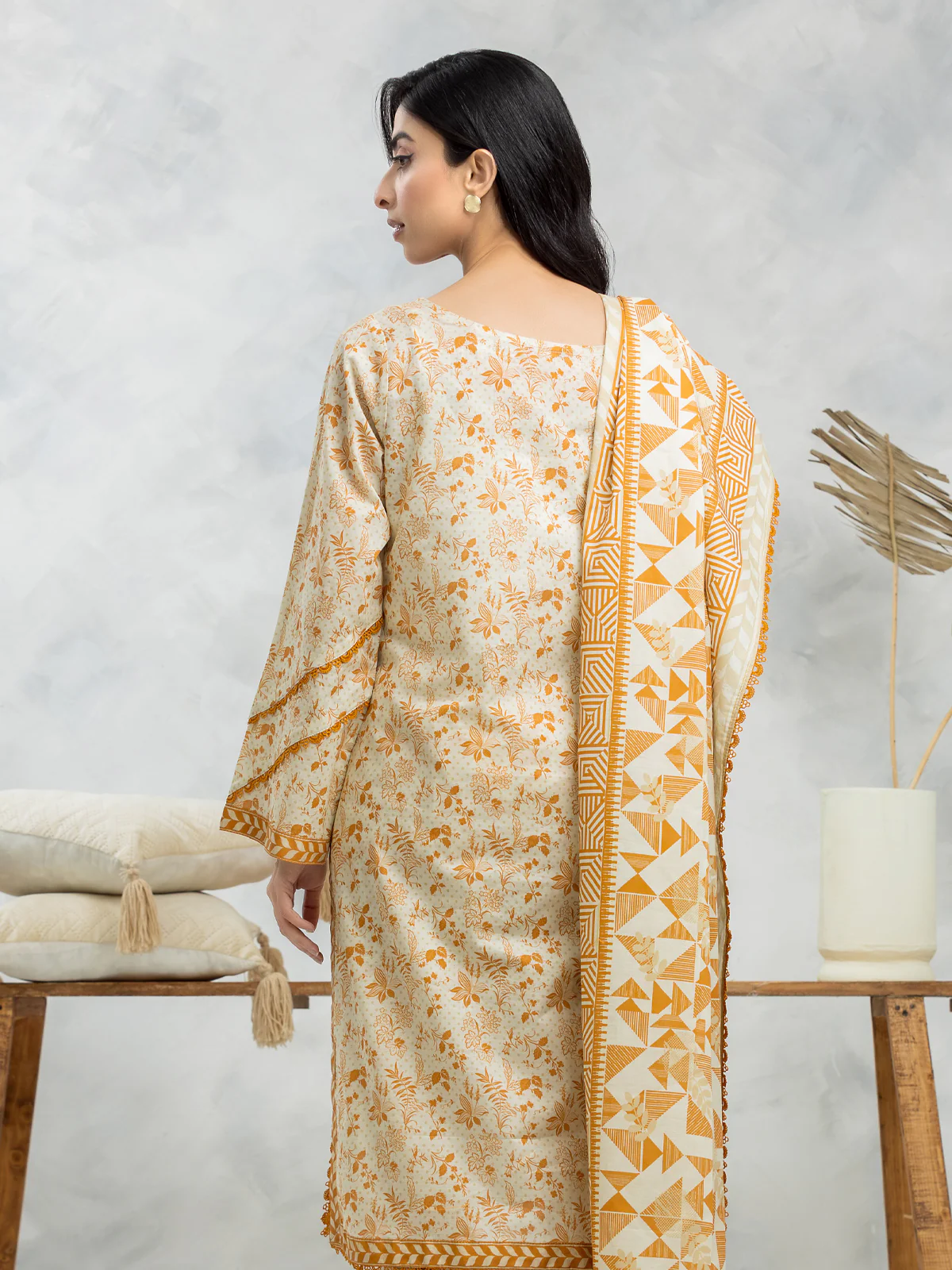 Printed Lawn Suit - EWU24A1-28503-3P - Image 2